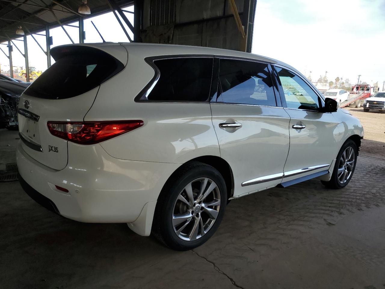 2013 Infiniti JX VIN 5N1AL0MM1DC316600 Copart auction photo, front end damage thumbnail 3