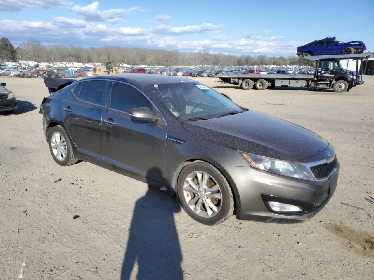2012 KIA Optima VIN 5XXGN4A71CG030937 Copart auction photo, rear end / side damage thumbnail 4
