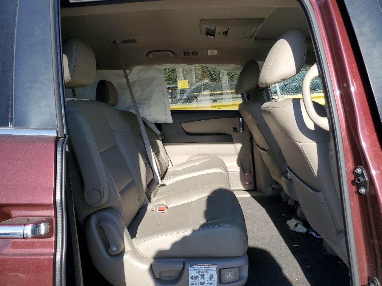 2016 Honda Odyssey VIN 5FNRL5H66GB056640 Copart auction photo, side / front end damage thumbnail 11