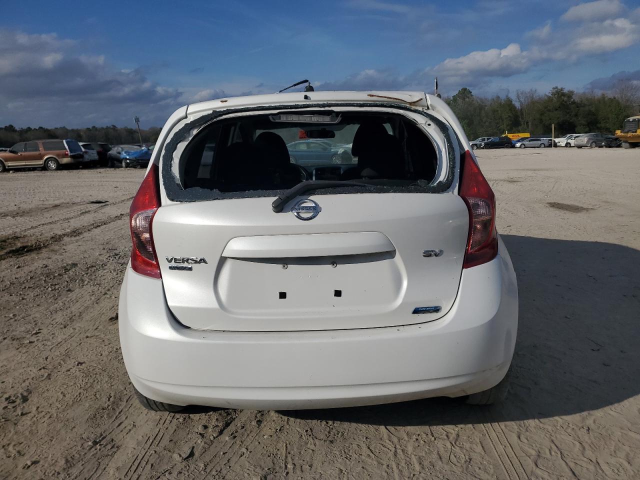 2014 Nissan Versa VIN 3N1CE2CP1EL375184 Copart auction photo, rear end / side damage thumbnail 6