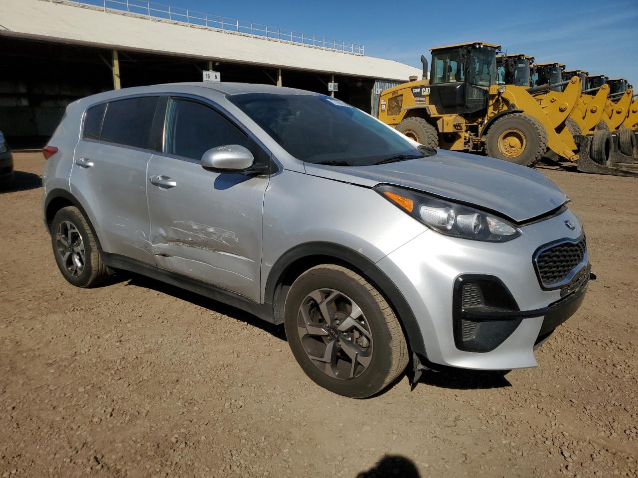 2021 KIA Sportage VIN KNDPM3AC3M7916245 Copart auction photo, front end / side damage thumbnail 4