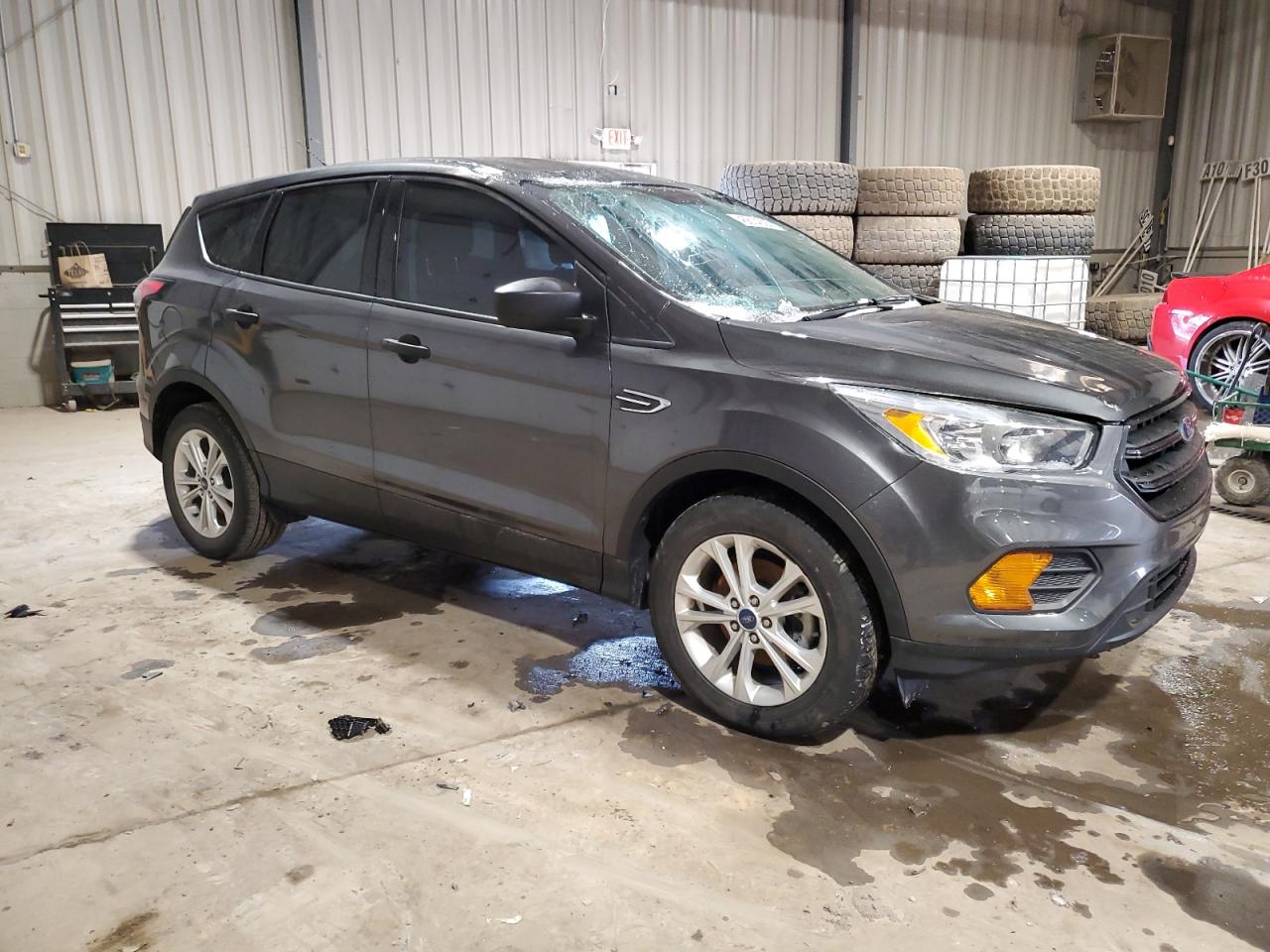 2017 Ford Escape VIN 1FMCU0F75HUC13953 Copart auction photo, rollover damage thumbnail 4