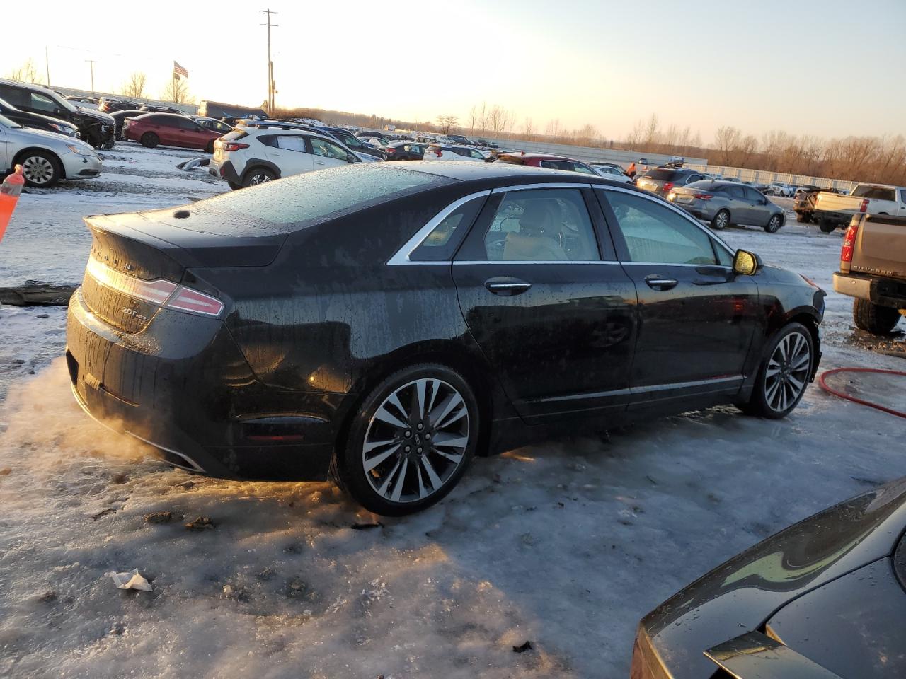 2017 Lincoln MKZ VIN 3LN6L5F91HR663542 Copart auction photo, front end damage thumbnail 3