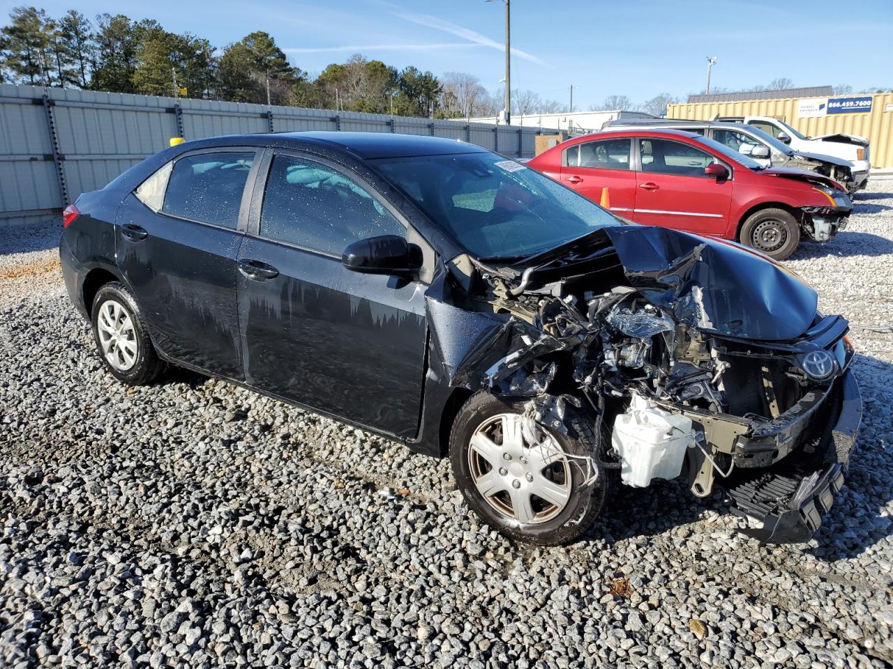 2018 Toyota Corolla VIN 5YFBURHE1JP846968 Copart auction photo, front end damage thumbnail 4
