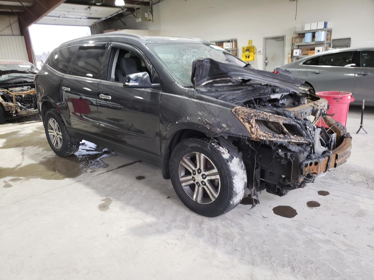 2017 Chevrolet Traverse VIN 1GNKVHKD7HJ171558 Copart auction photo, burn - engine damage thumbnail 4