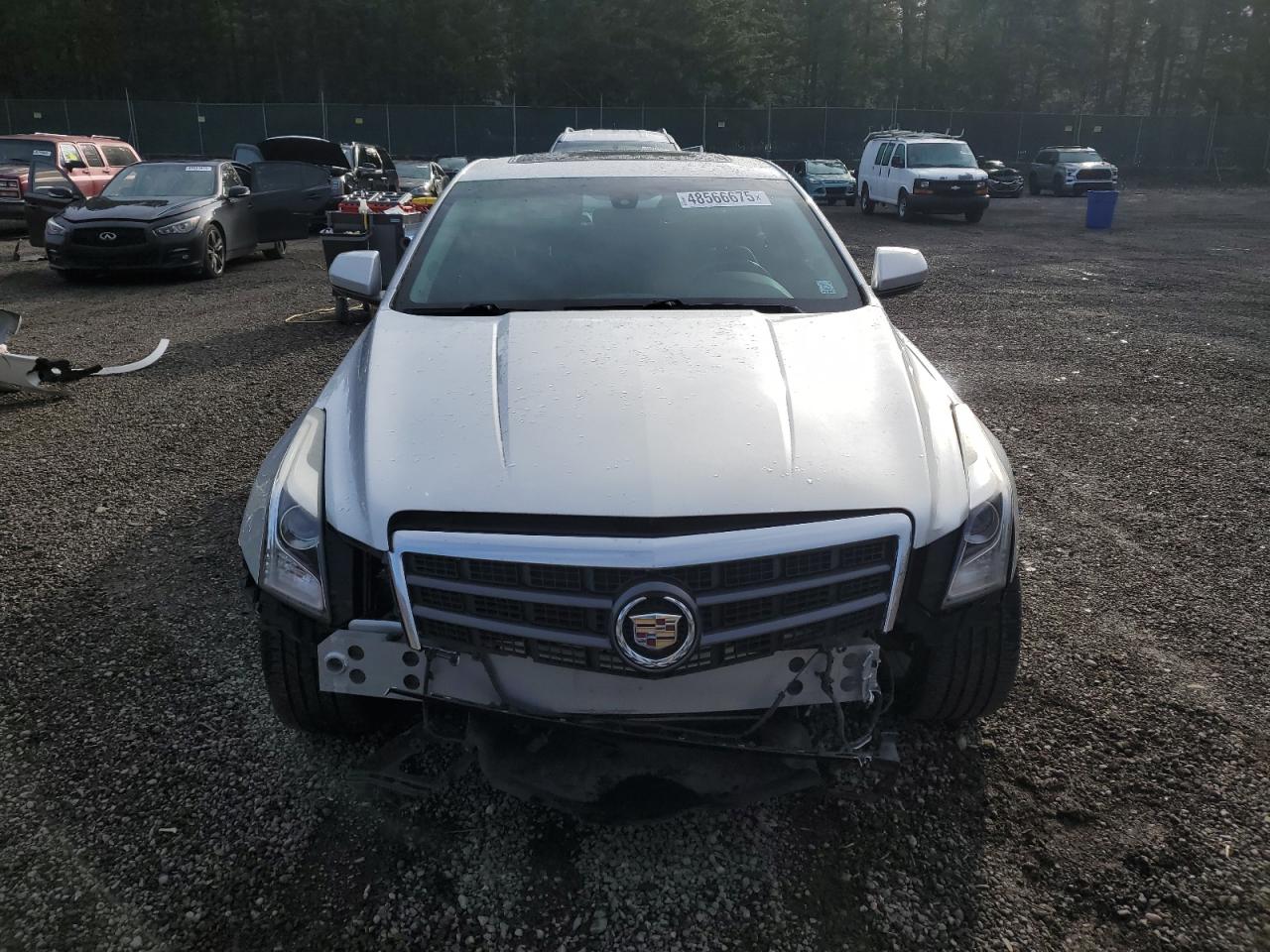 2014 Cadillac ATS VIN 1G6AA5RA1E0112858 Copart auction photo, front end damage thumbnail 5