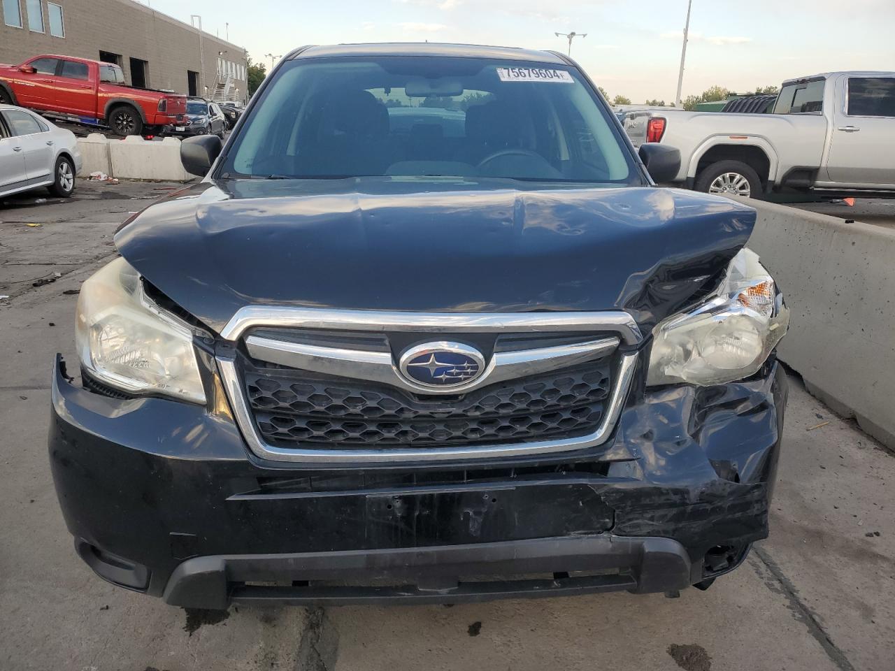 2014 Subaru Forester VIN JF2SJAAC7EG420245 Copart auction photo, front end / hail damage thumbnail 5