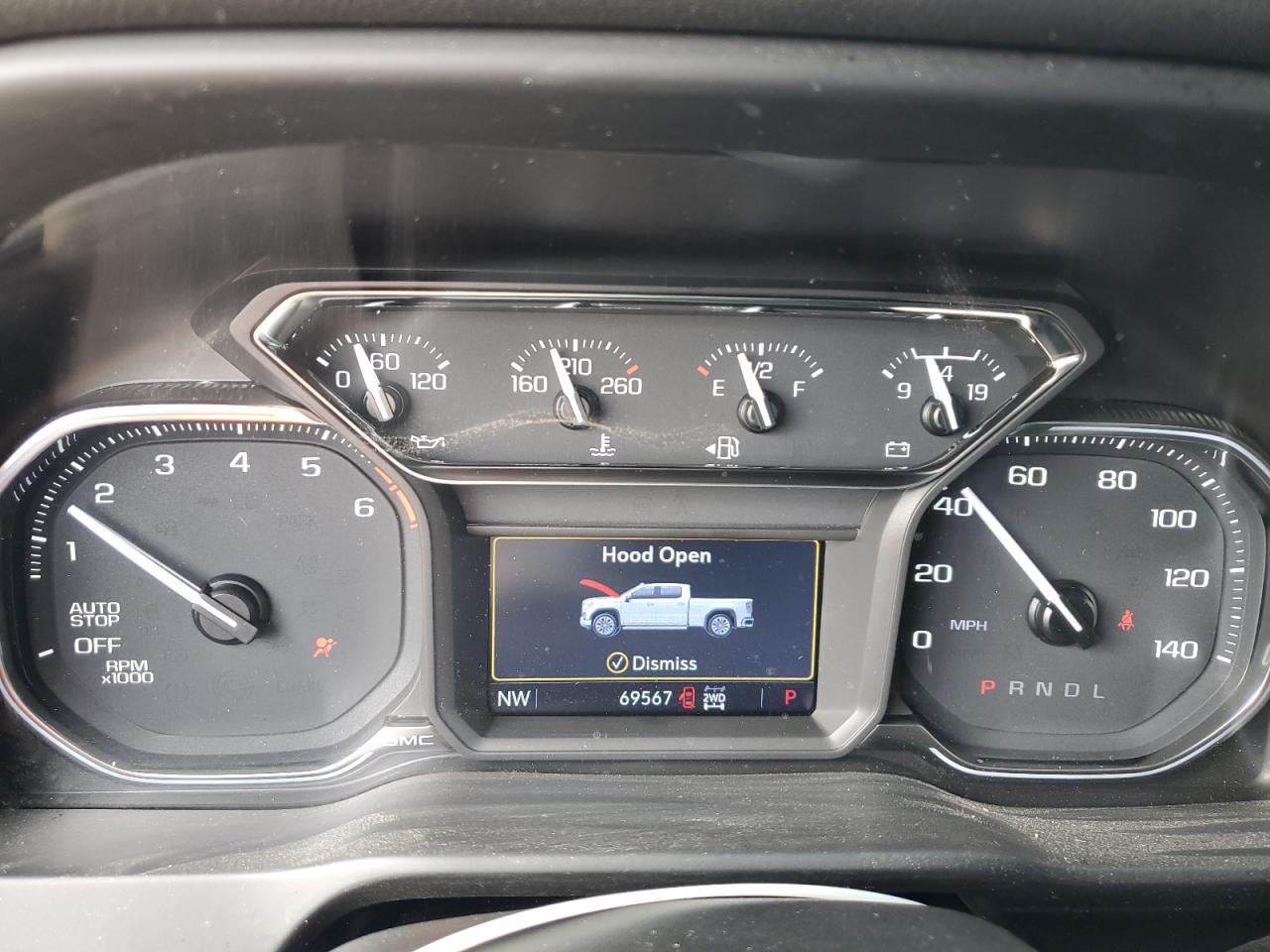 2021 GMC Sierra VIN 1GTU9DED0MZ176932 Copart auction photo, front end / frame damage damage thumbnail 9