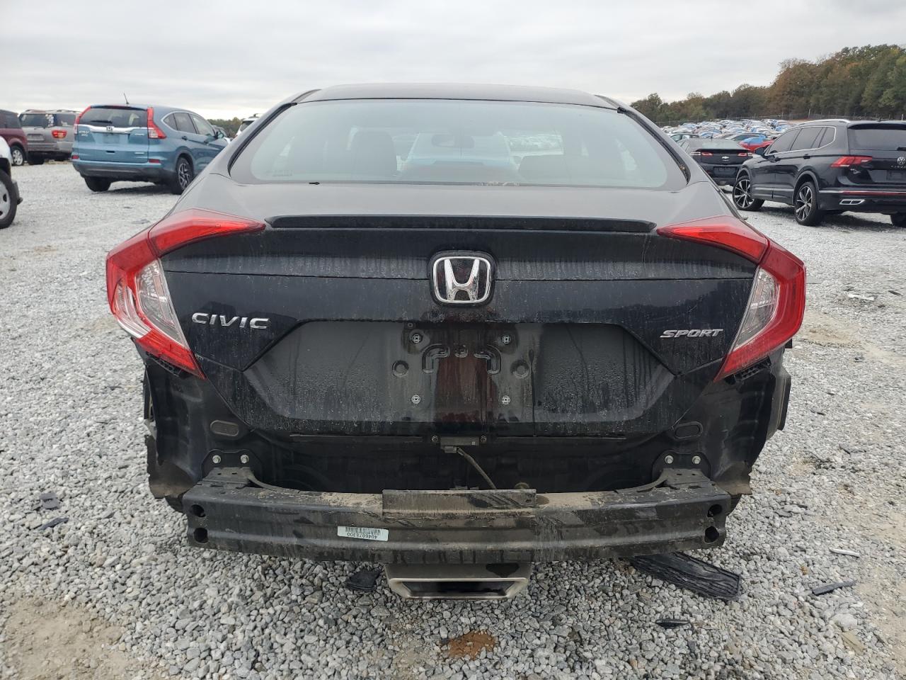 2020 Honda Civic VIN 19XFC2E89LE010842 Copart auction photo, all over damage thumbnail 6