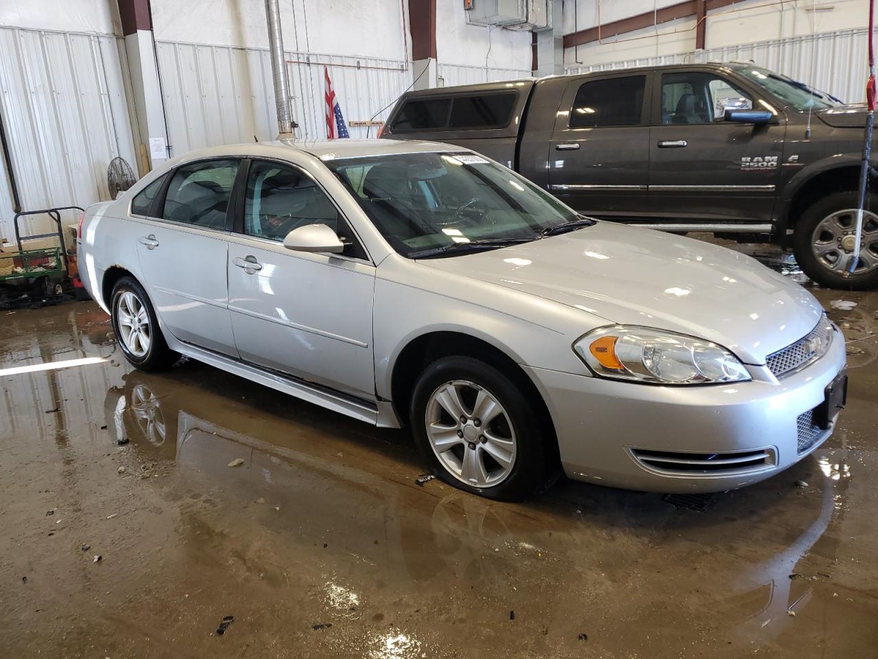2012 Chevrolet Impala VIN 2G1WF5E38C1227043 Copart auction photo, front end / side damage thumbnail 4