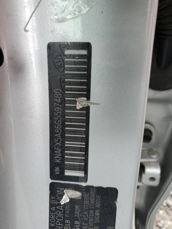 2016 KIA Forte VIN KNAFX5A86G5597480 Copart auction photo, rear end damage thumbnail 12