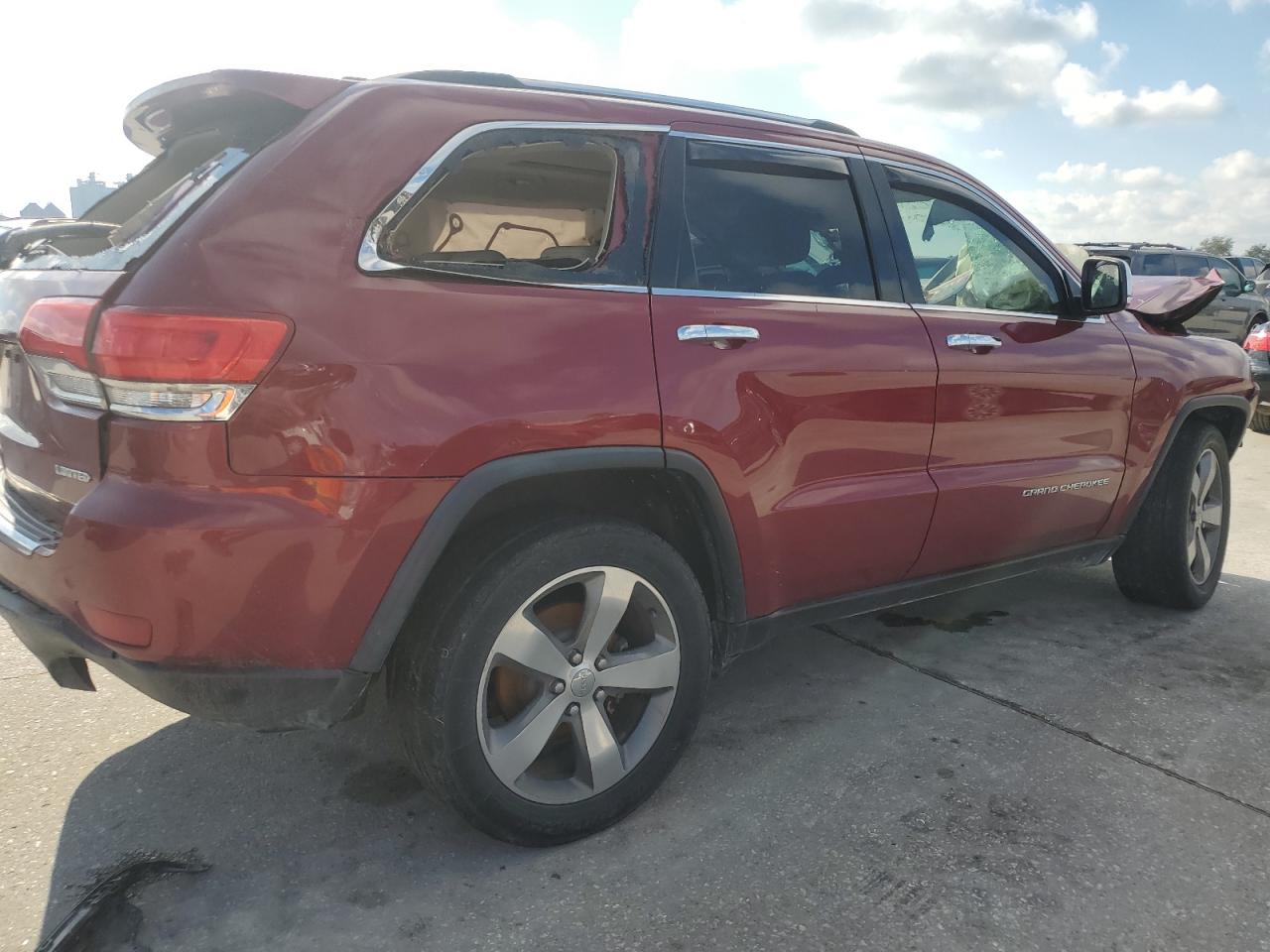 2015 Jeep Grand Cherokee VIN 1C4RJEBG7FC668591 Copart auction photo, front end damage thumbnail 3