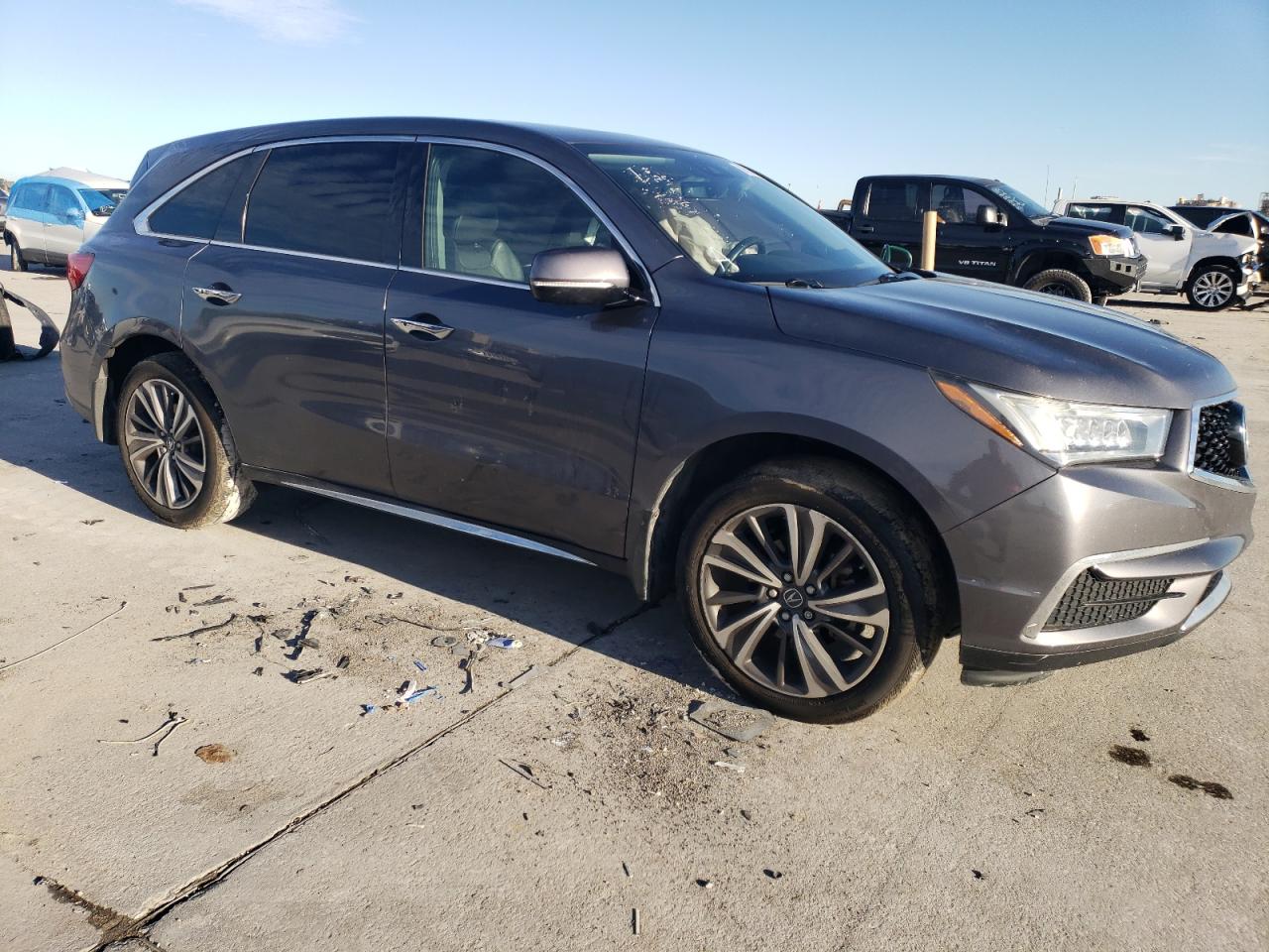 2019 Acura MDX VIN 5J8YD3H77KL009162 Copart auction photo, side damage thumbnail 4