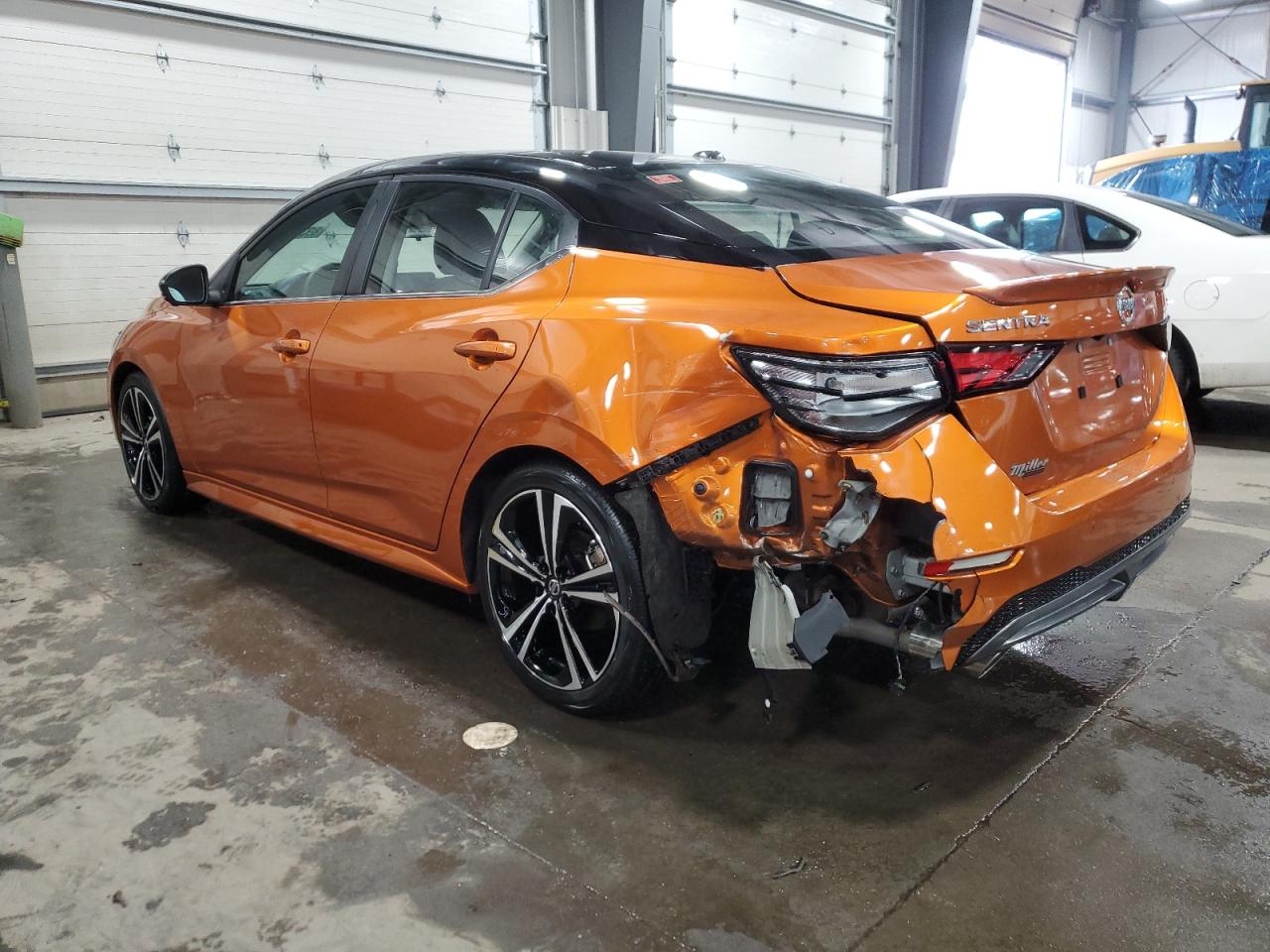 2022 Nissan Sentra VIN 3N1AB8DV3NY237262 Copart auction photo, rear end / side damage thumbnail 2