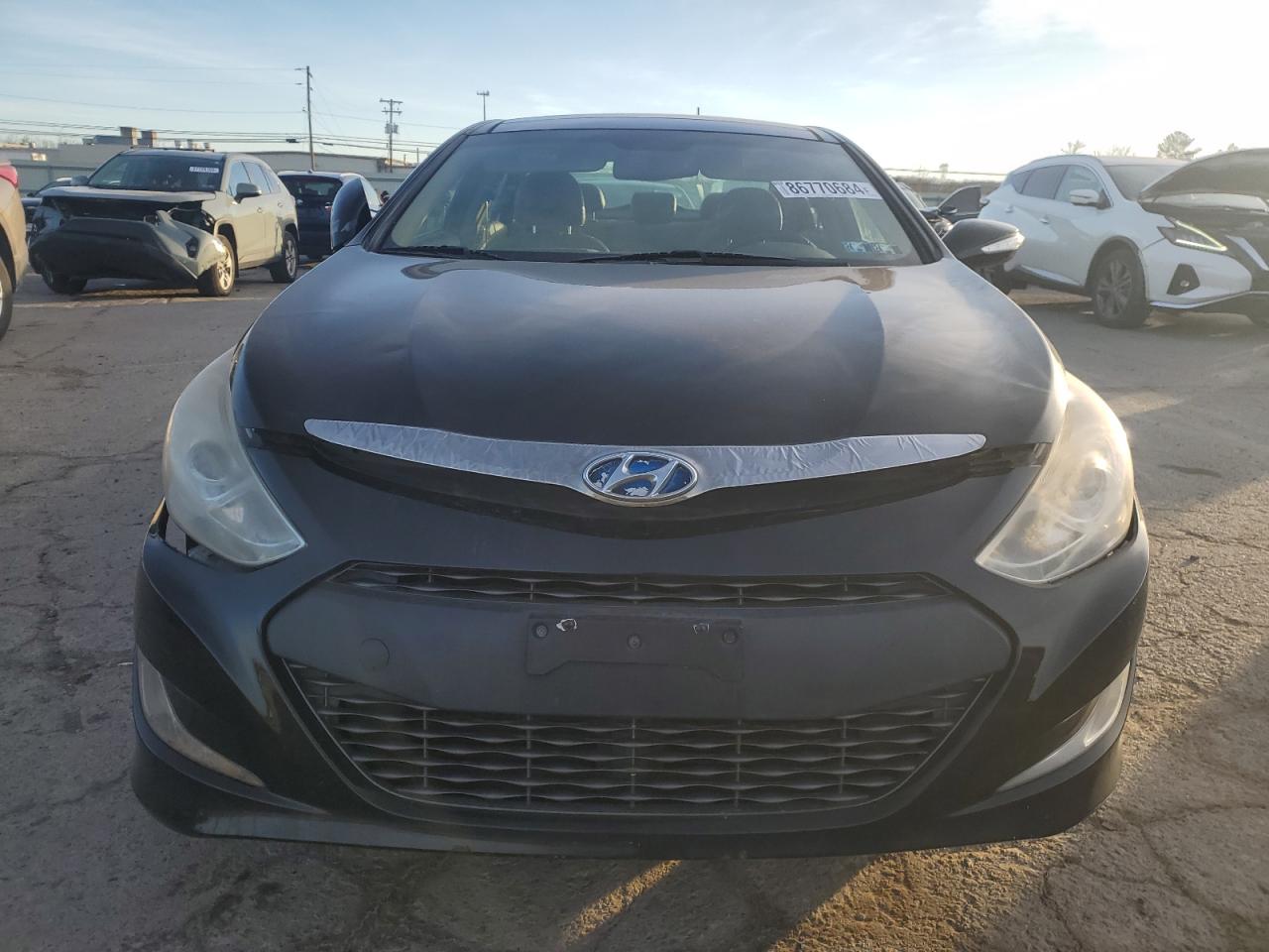 2012 Hyundai Sonata VIN KMHEC4A47CA060065 Copart auction photo, front end / rear end damage thumbnail 5