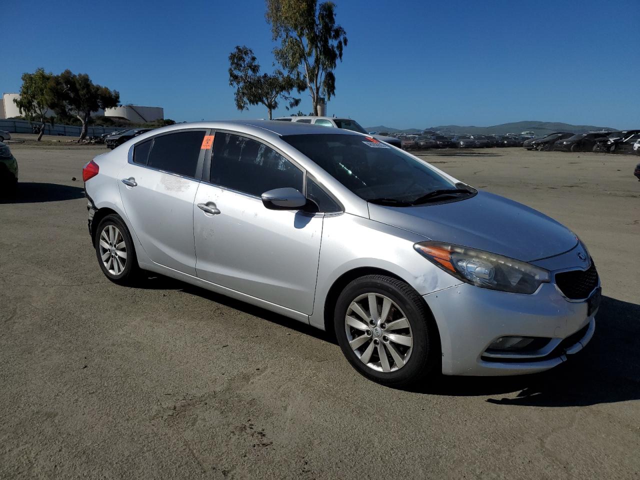 2014 KIA Forte VIN KNAFX4A85E5127741 Copart auction photo, rear end / front end damage thumbnail 4