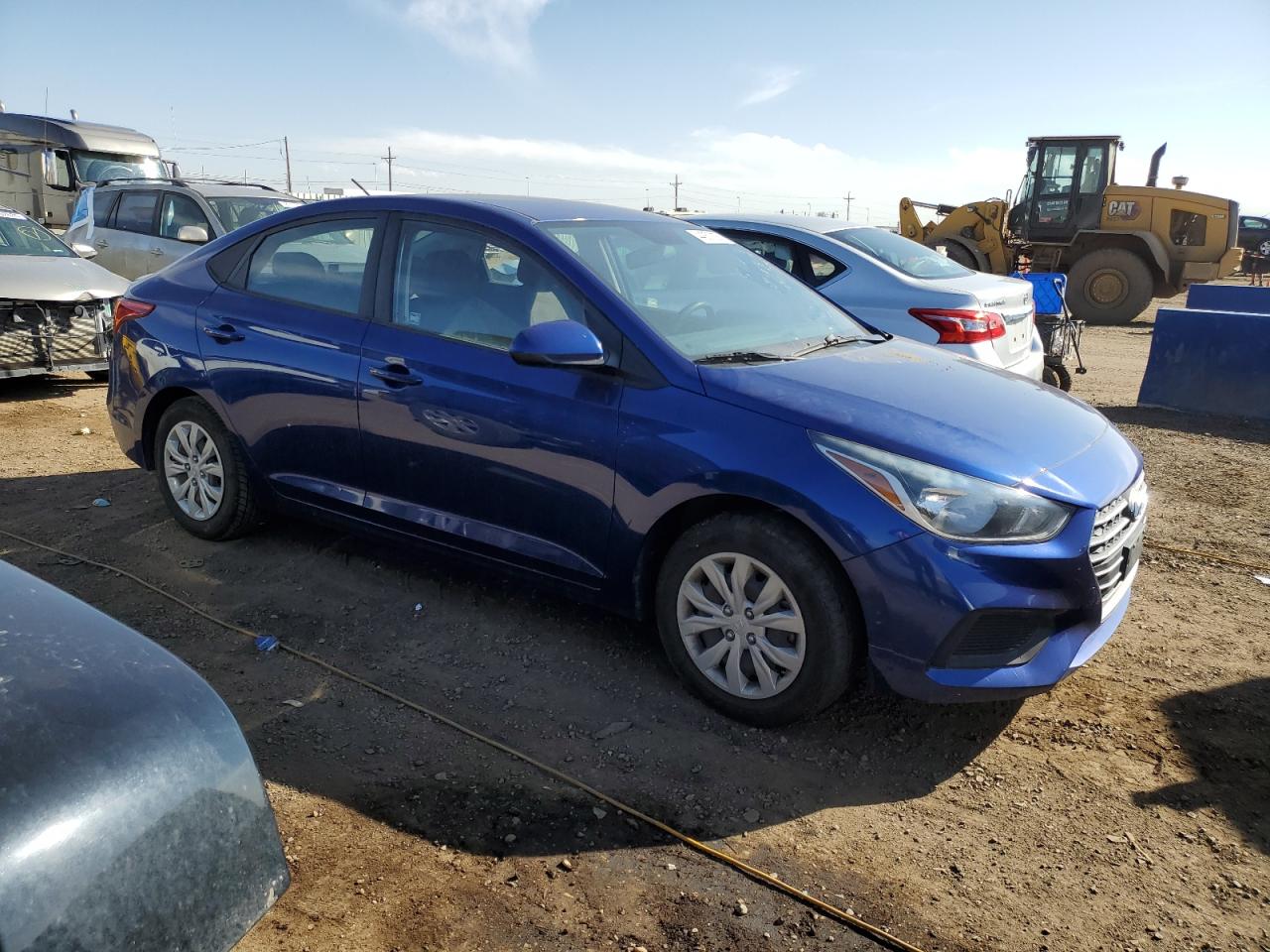 2019 Hyundai Accent VIN 3KPC24A39KE059887 Copart auction photo, rear end damage thumbnail 4