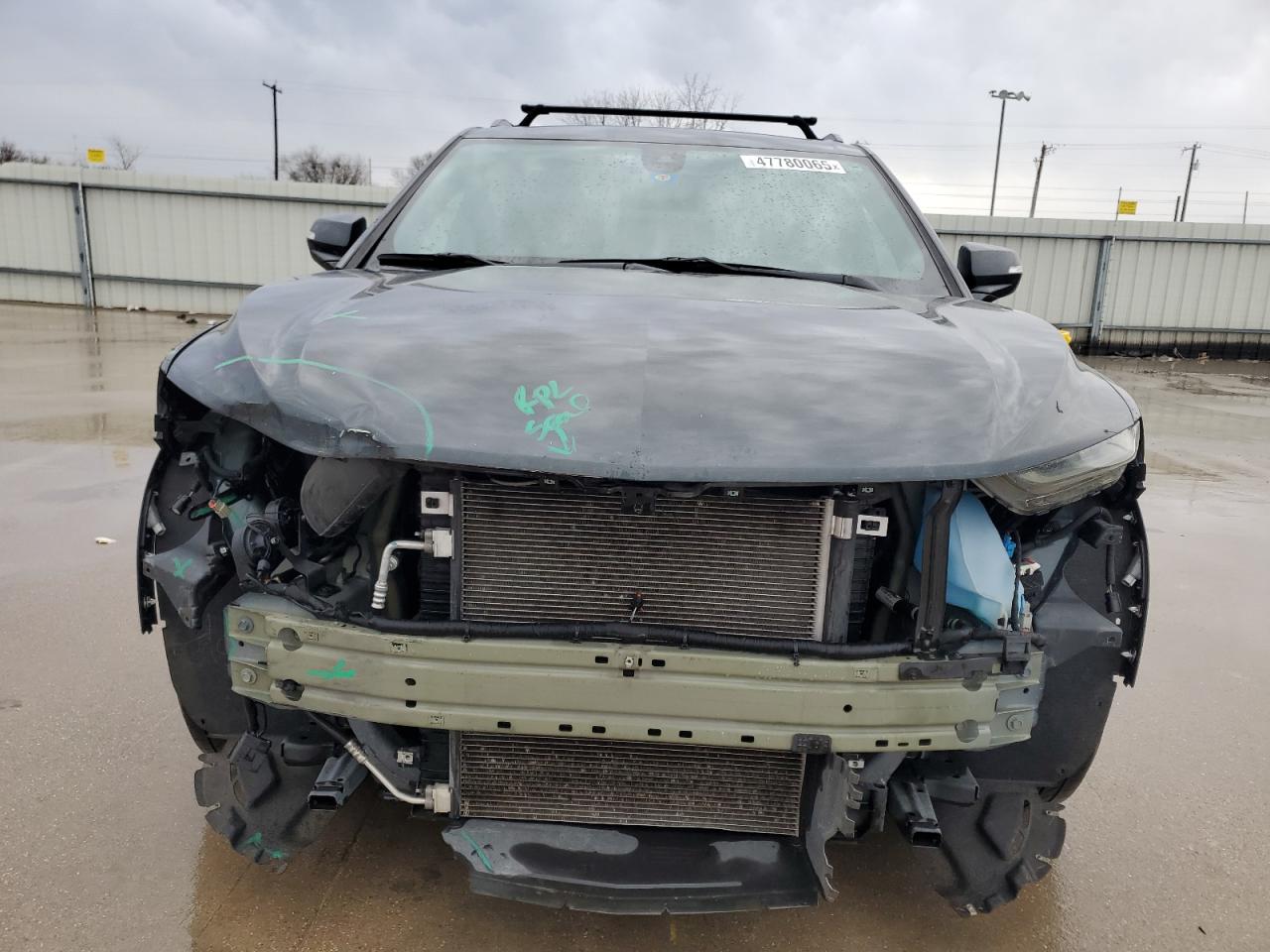 2019 Chevrolet Blazer VIN 3GNKBDRS1KS675972 Copart auction photo, front end / hail damage thumbnail 5