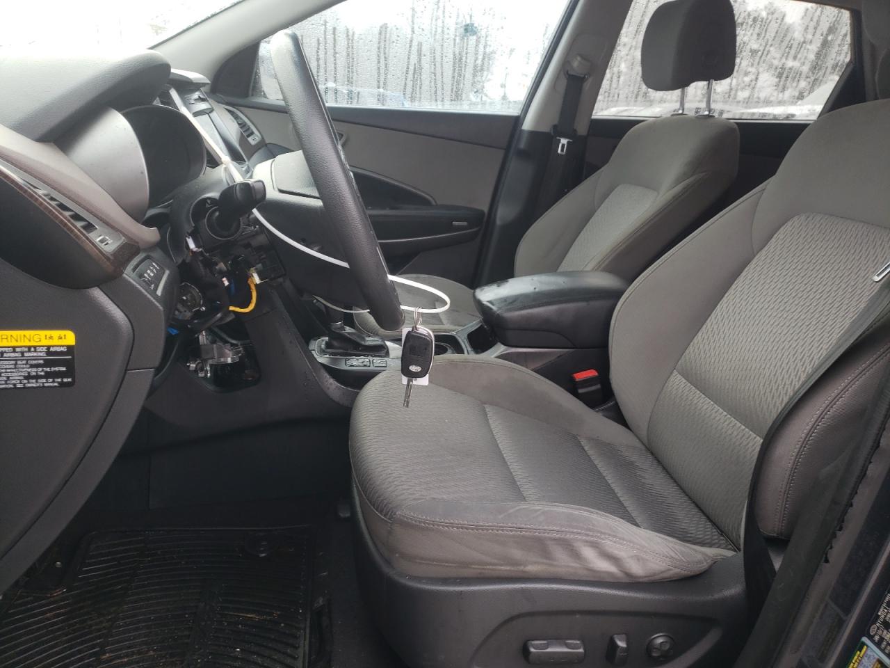 2017 Hyundai Santa Fe VIN KM8SM4HF2HU238011 Copart auction photo, rear end / vandalism damage thumbnail 7