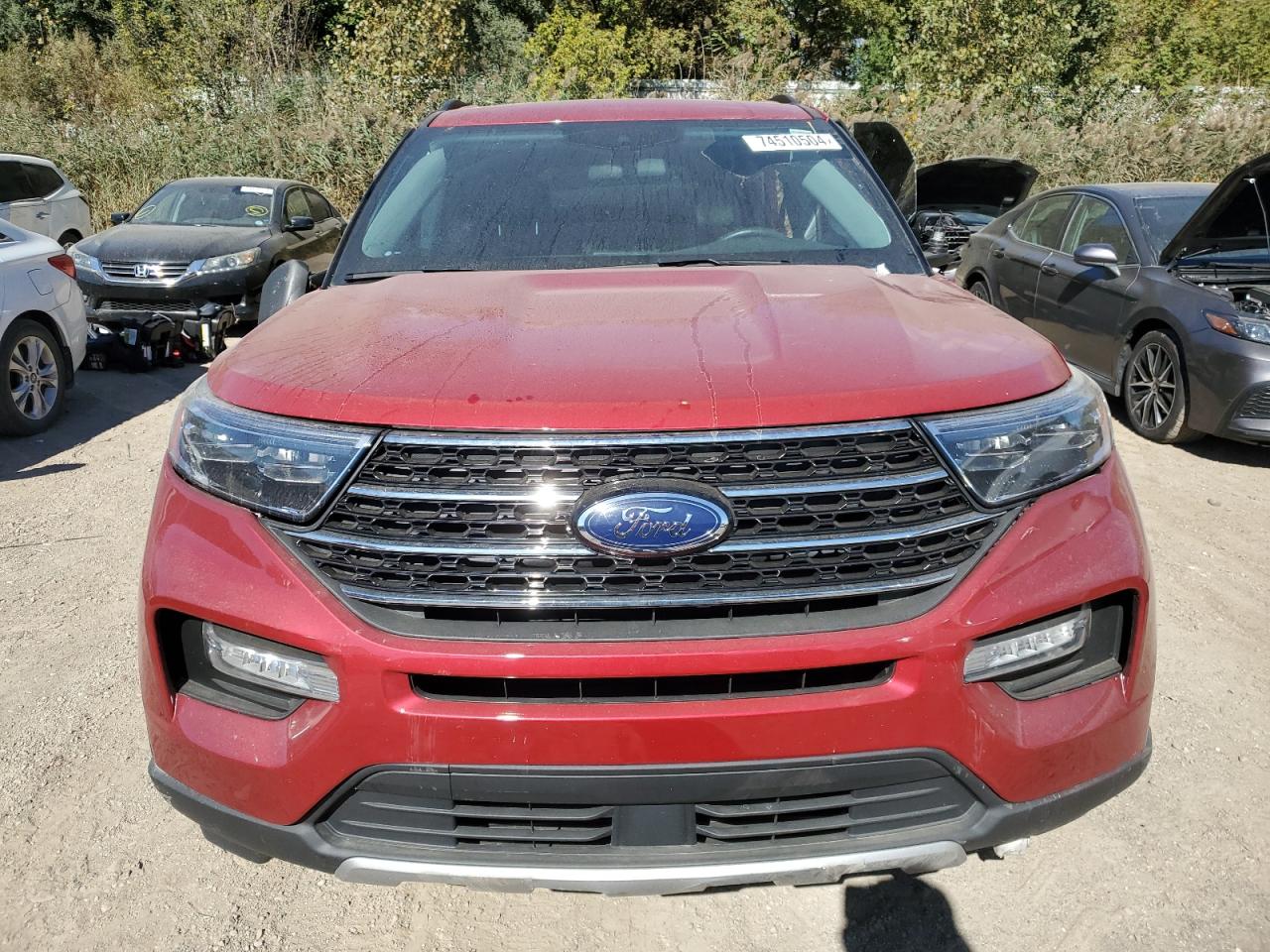 2021 Ford Explorer VIN 1FMSK8DH1MGA14483 Copart auction photo, all over damage thumbnail 5