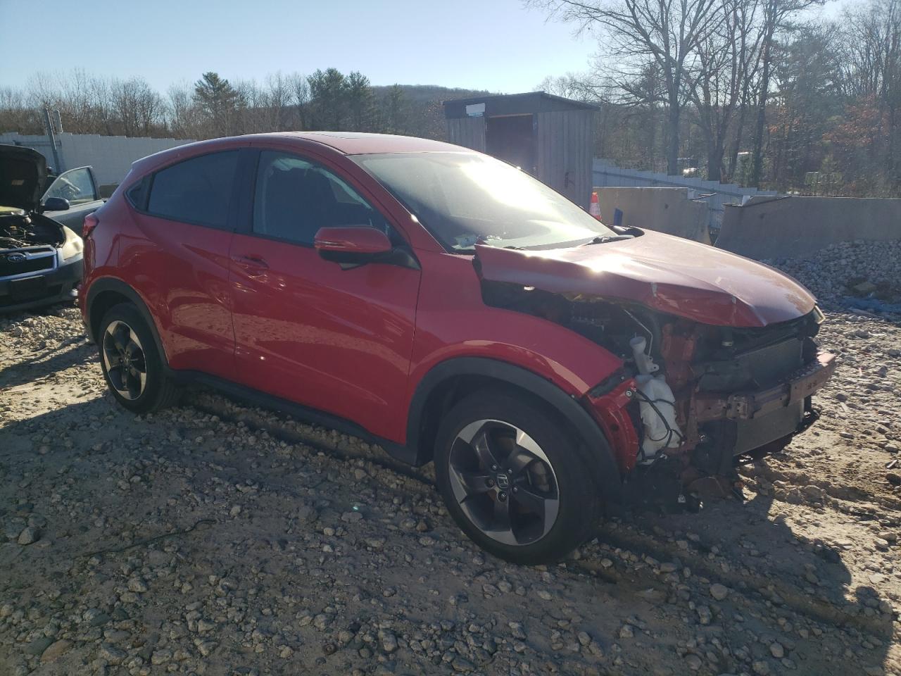 2018 Honda HR-V VIN 3CZRU6H5XJG706530 Copart auction photo, front end / undercarriage damage thumbnail 4