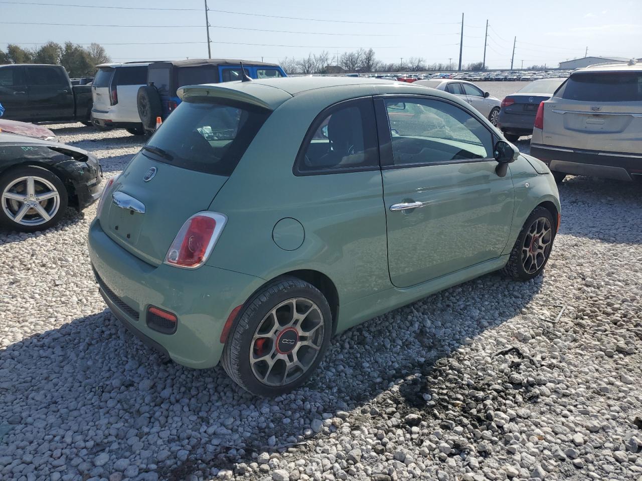 2015 Fiat 500 VIN 3C3CFFBR3FT579835 Copart auction photo, front end damage thumbnail 3
