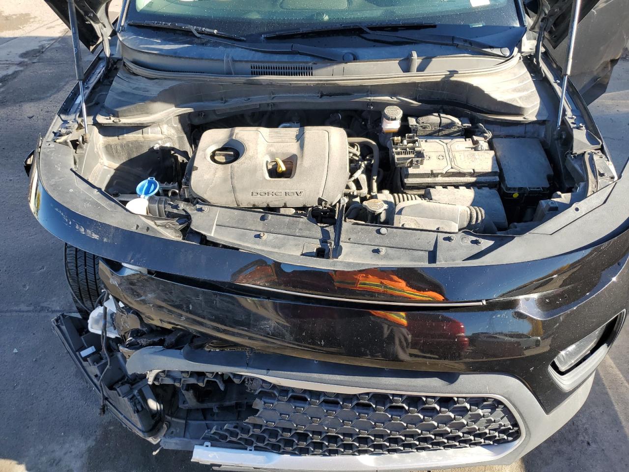 2020 KIA Soul VIN KNDJ23AUXL7724209 Copart auction photo, front end / side damage thumbnail 12