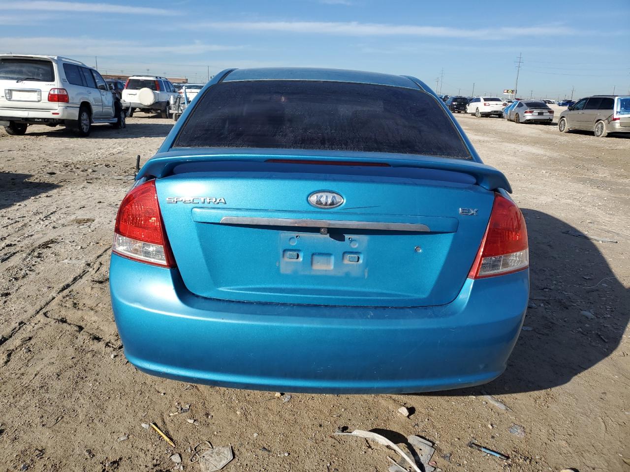 2007 KIA Spectra VIN KNAFE121575448851 Copart auction photo, front end damage thumbnail 6