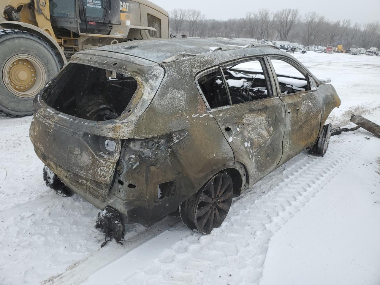 2017 KIA Sportage VIN KNDPNCAC6H7154032 Copart auction photo, burn damage thumbnail 3