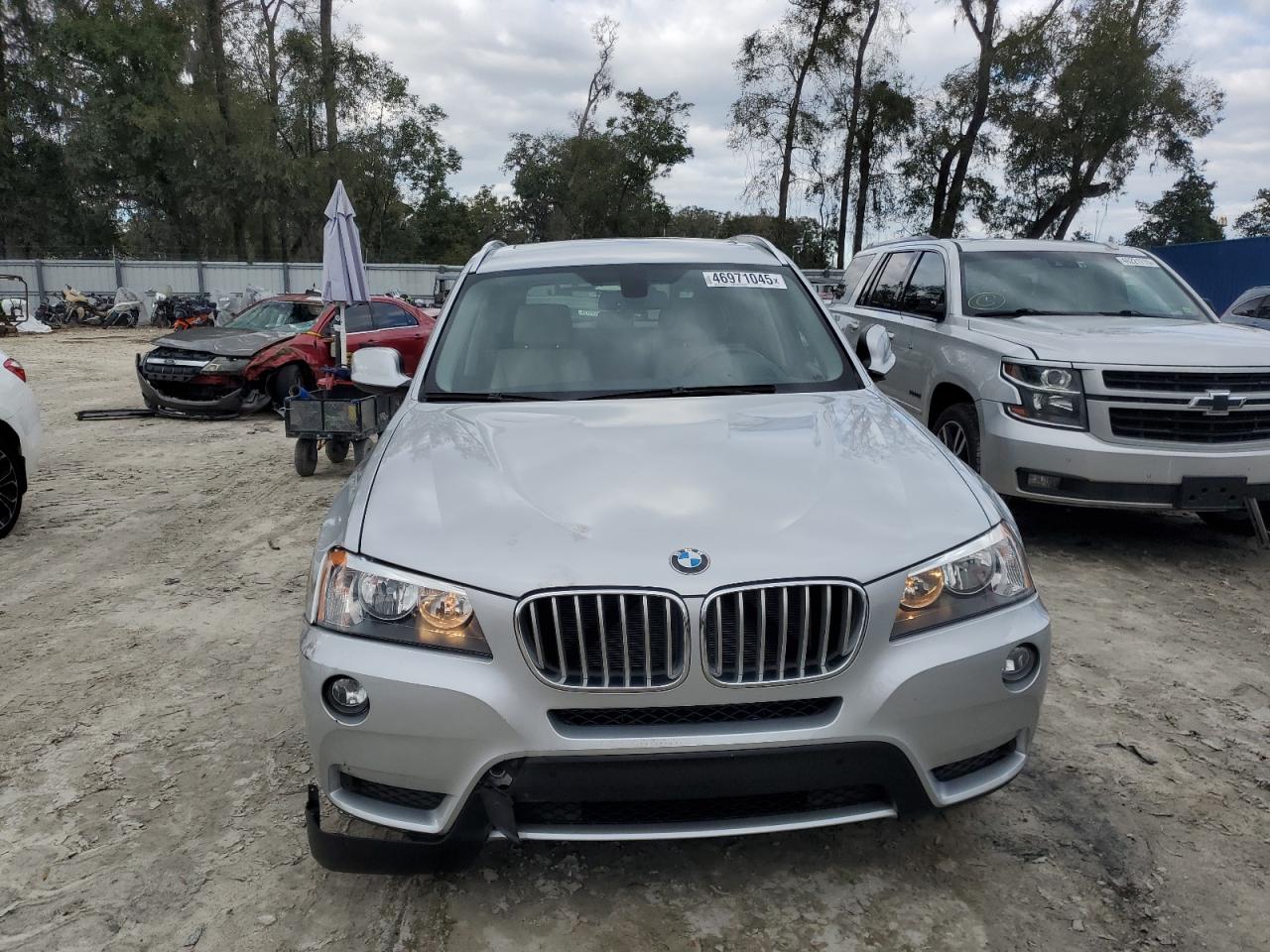 2014 BMW X3 VIN 5UXWX9C5XE0D31811 Copart auction photo, front end / minor dent/scratches damage thumbnail 5