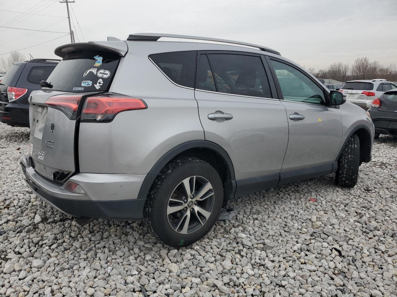 2017 Toyota RAV 4 VIN 2T3RFREV9HW647602 Copart auction photo, rear end damage thumbnail 3