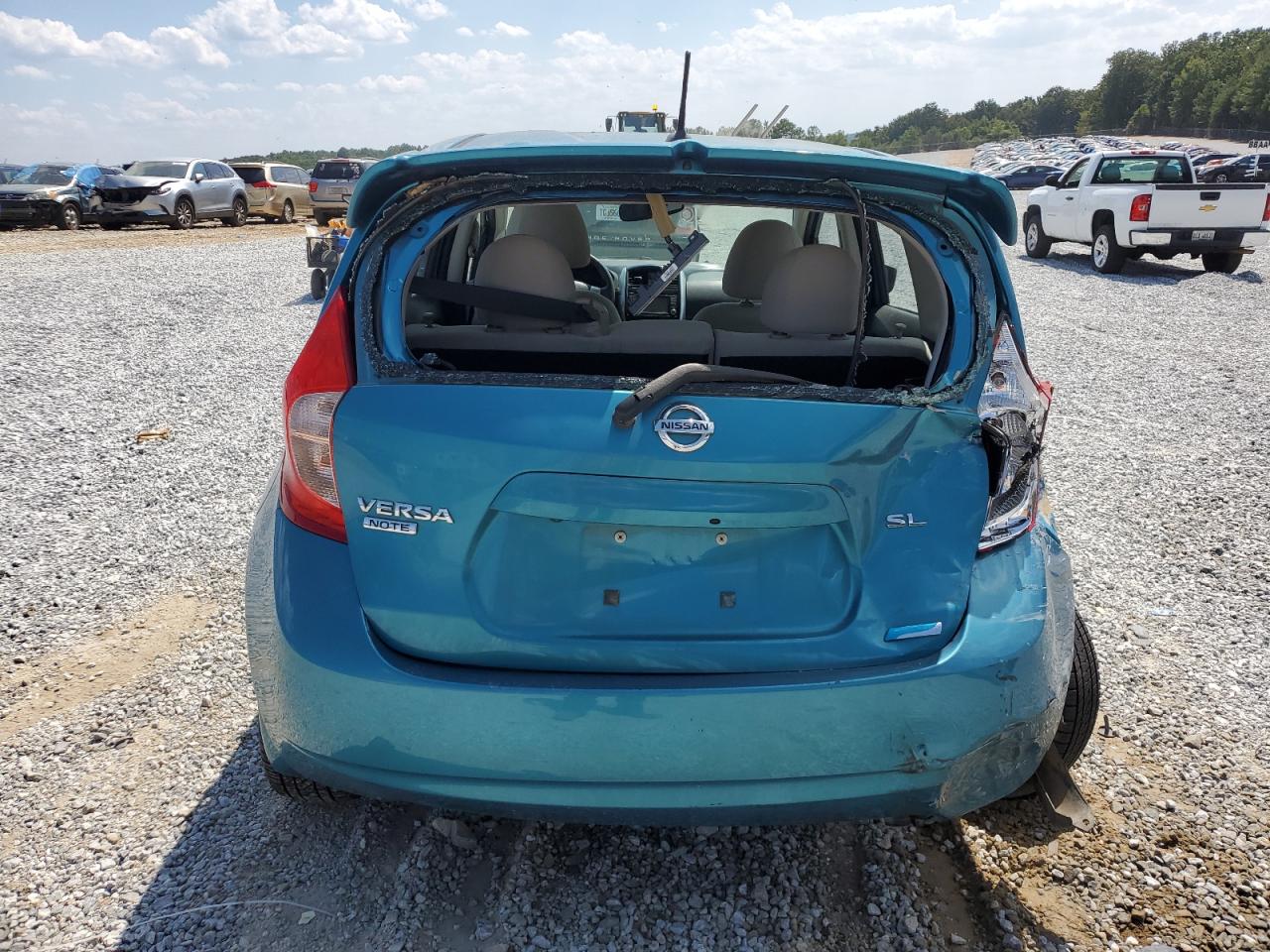 2015 Nissan Versa VIN 3N1CE2CP8FL377693 Copart auction photo, rear end / undercarriage damage thumbnail 6