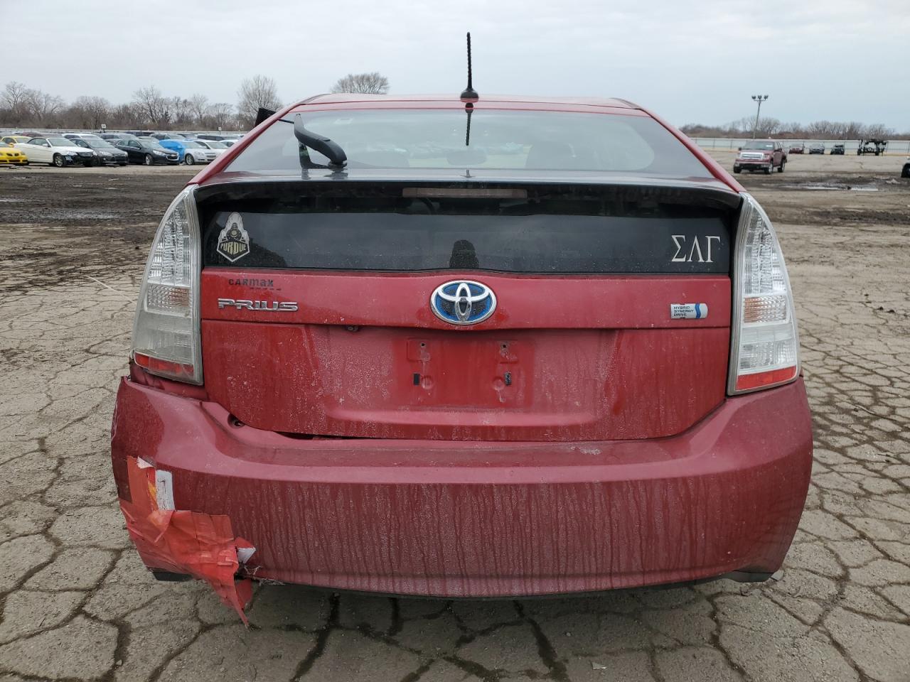 2011 Toyota Prius VIN JTDKN3DU2B5327370 Copart auction photo, all over damage thumbnail 6