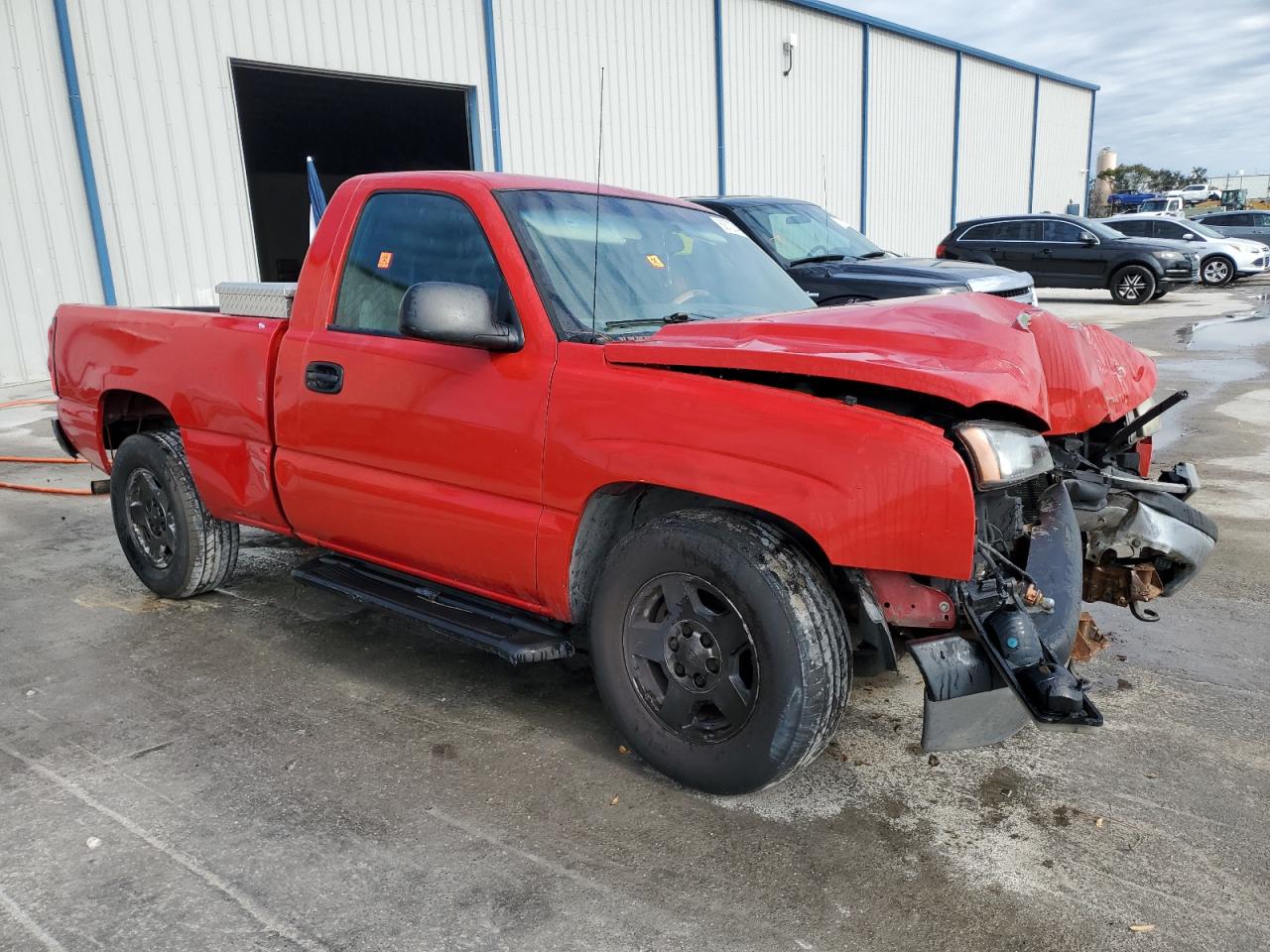 2007 Chevrolet Silverado VIN 3GCEC14X47G162844 Copart auction photo, front end / rear end damage thumbnail 4