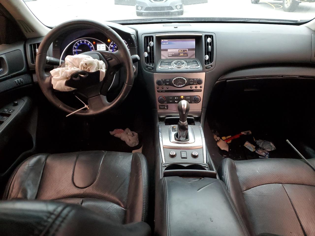 2013 Infiniti G VIN JN1CV6AR5DM758254 Copart auction photo, rear end / front end damage thumbnail 8