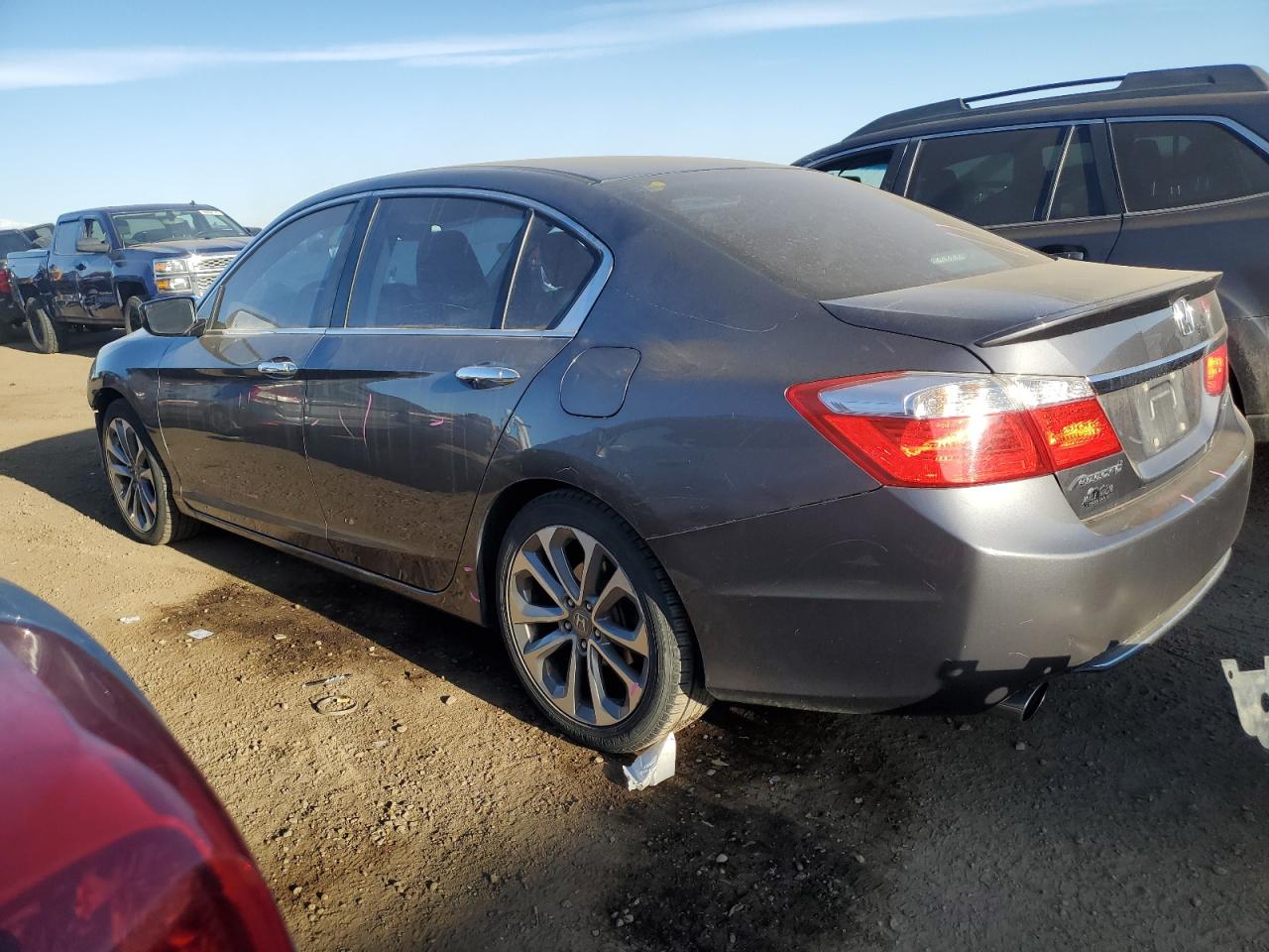 2013 Honda Accord VIN 1HGCR2E59DA058662 Copart auction photo, front end / hail damage thumbnail 2