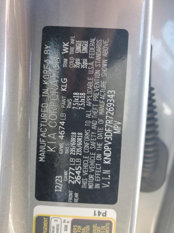 2024 KIA Sportage VIN KNDPV3DF7R7269343 Copart auction photo, all over / undercarriage damage thumbnail 15
