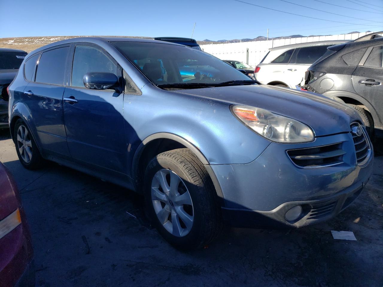 2007 Subaru Tribeca VIN 4S4WX82D774404481 Copart auction photo, rear end / hail damage thumbnail 4