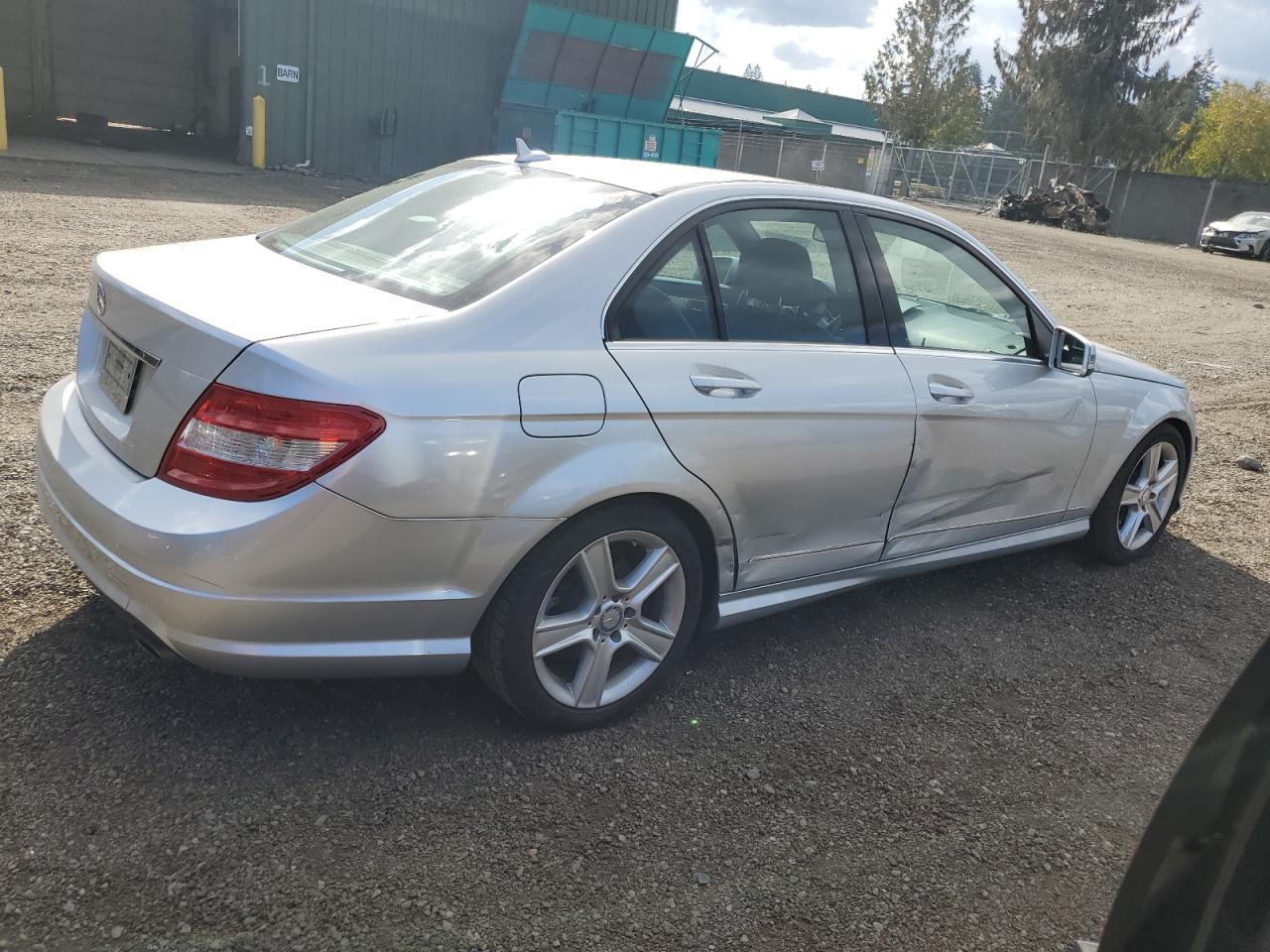 2010 Mercedes-Benz C-klasse VIN WDDGF5EB7AR088956 Copart auction photo, side damage thumbnail 3