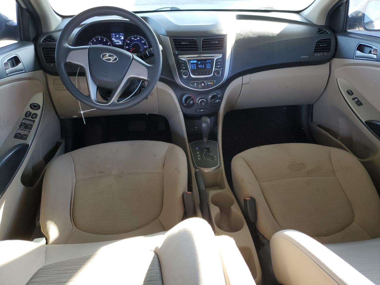 2016 Hyundai Accent VIN KMHCT4AE2GU030363 Copart auction photo, front end damage thumbnail 8