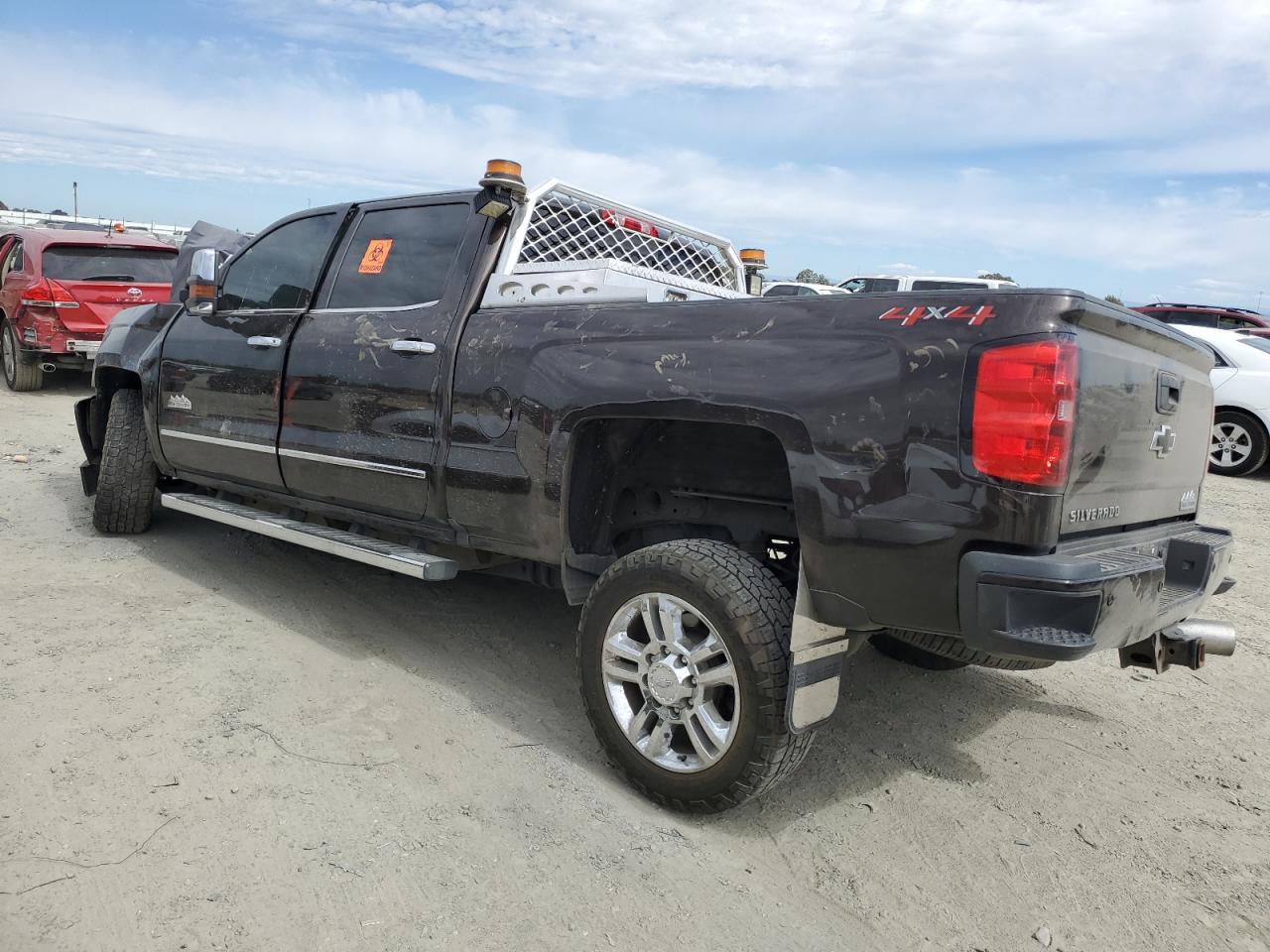 2018 Chevrolet Silverado VIN 1GC1KXEY8JF108323 Copart auction photo, front end / side damage thumbnail 2