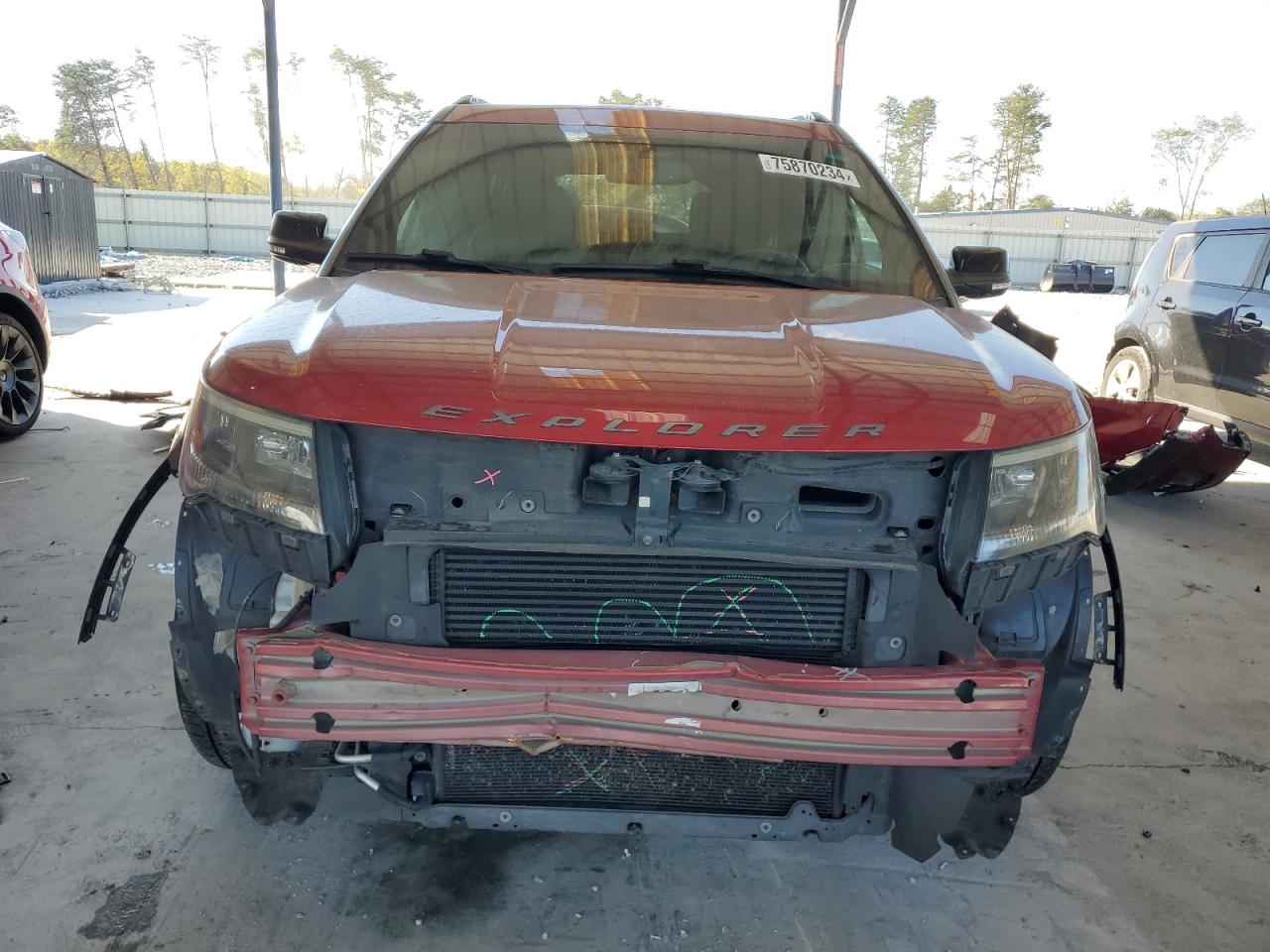 2016 Ford Explorer VIN 1FM5K8GT6GGA43320 Copart auction photo, front end / rear end damage thumbnail 5