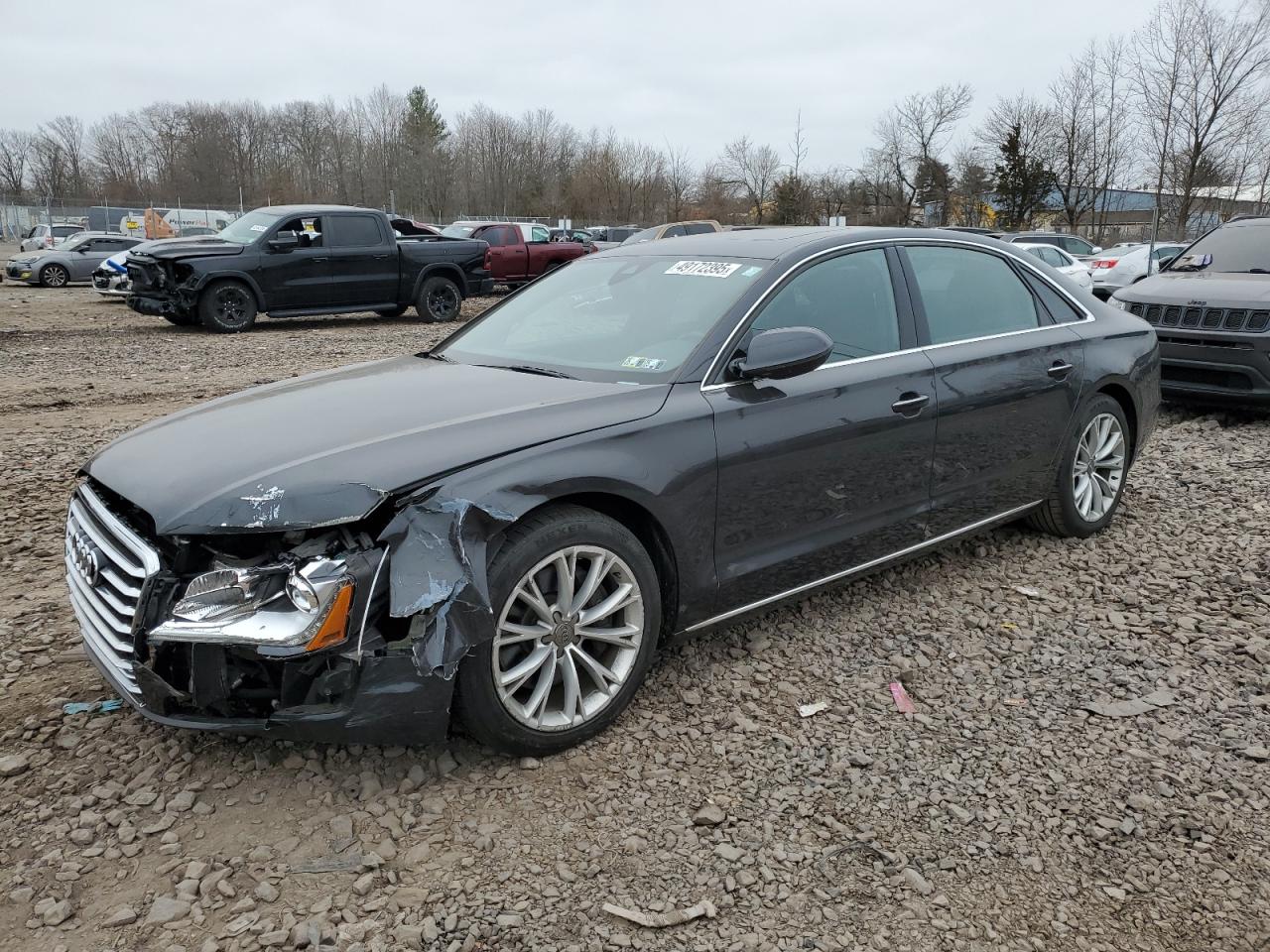2013 Audi A8 VIN WAURGAFD4DN004304 - Copart auction photo