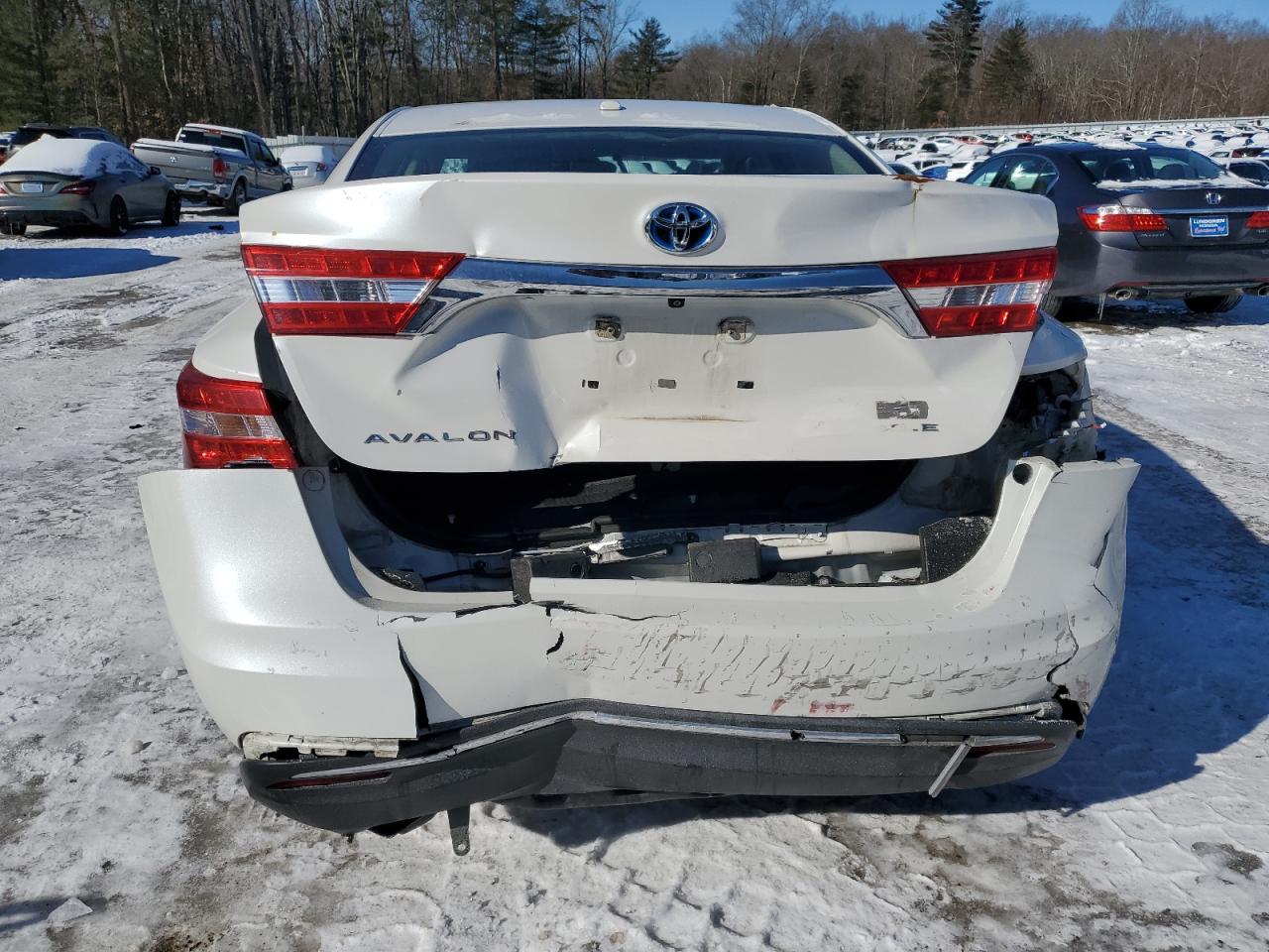 2013 Toyota Avalon VIN 4T1BD1EB4DU012644 Copart auction photo, rear end / side damage thumbnail 6