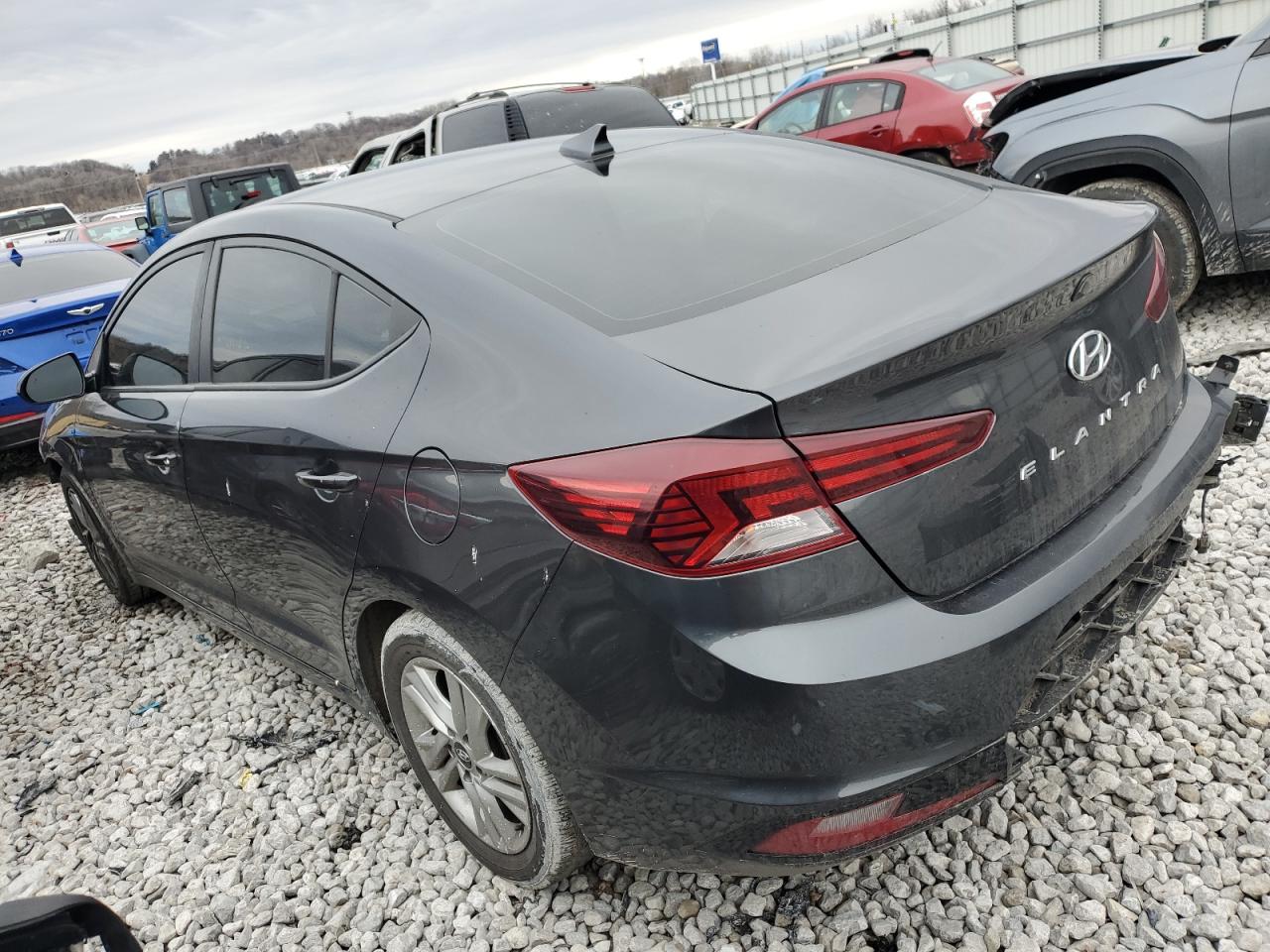 2020 Hyundai Elantra VIN 5NPD84LF9LH625313 Copart auction photo, front end / rear end damage thumbnail 2