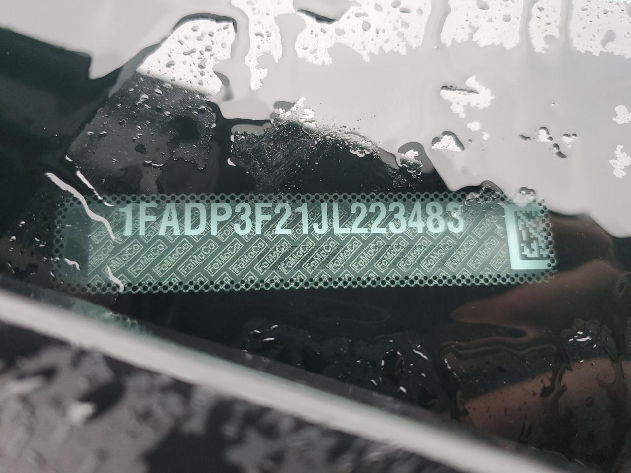 2018 Ford Focus VIN 1FADP3F21JL223483 Copart auction photo, all over damage thumbnail 14