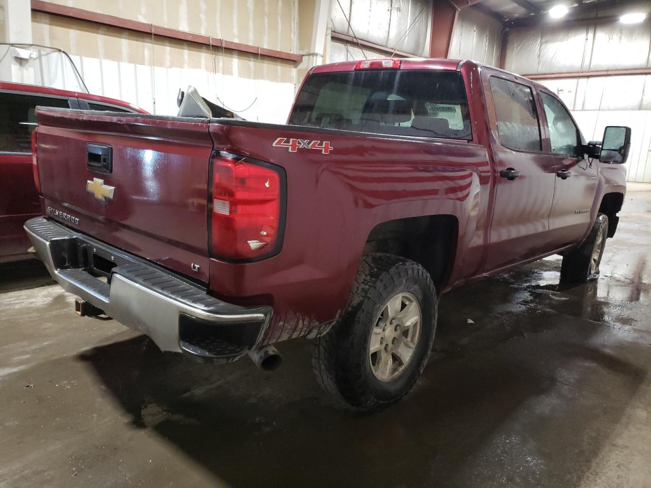 2014 Chevrolet Silverado VIN 3GCUKREC4EG185191 Copart auction photo, front end damage thumbnail 3