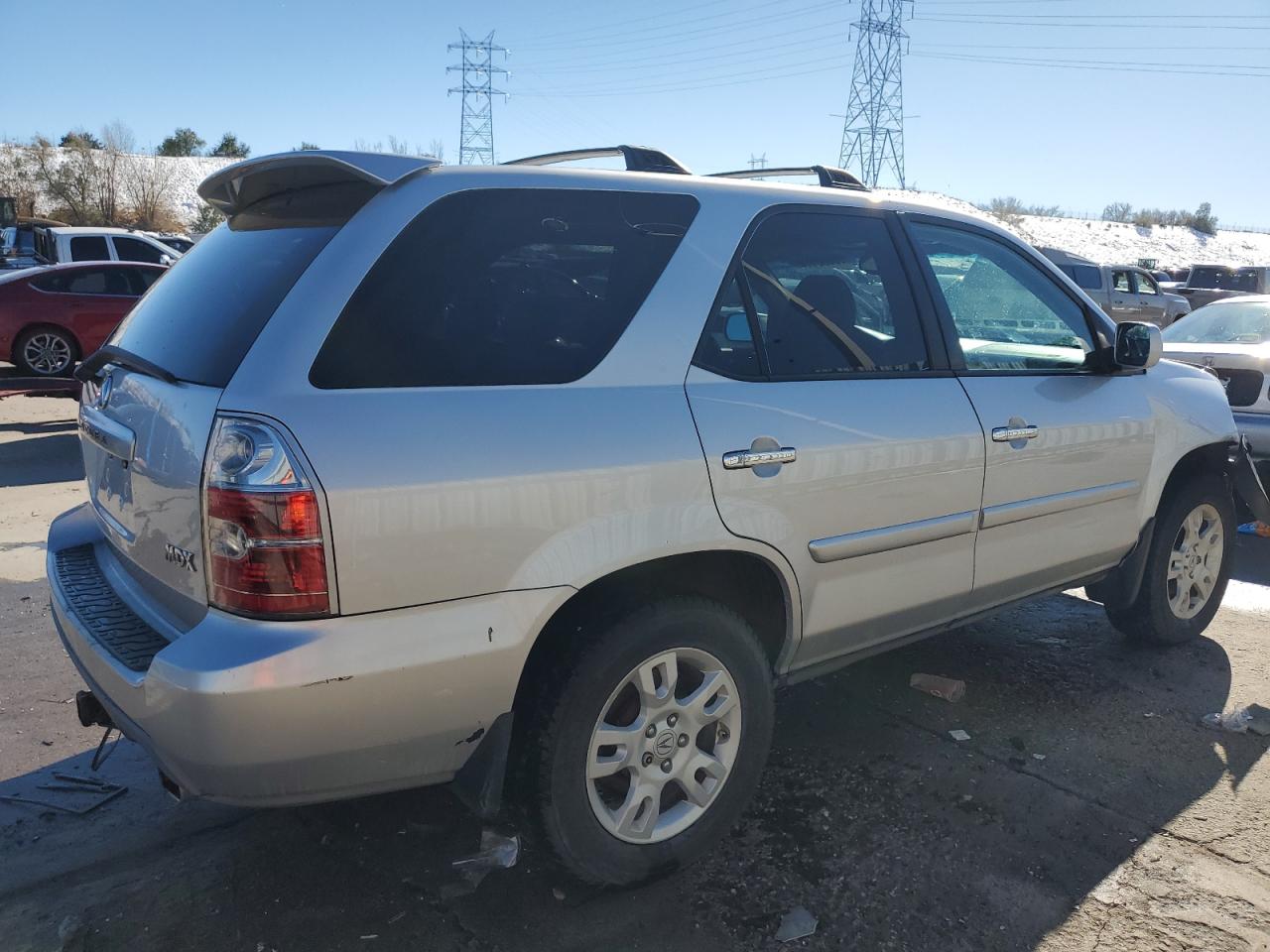 2006 Acura MDX VIN 2HNYD18776H502355 Copart auction photo, front end / rear end damage thumbnail 3