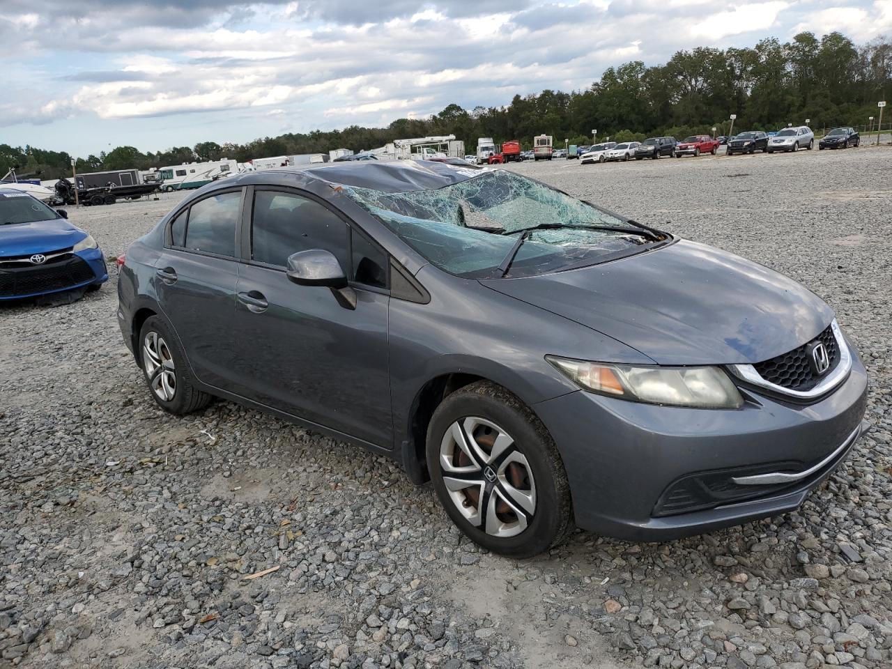 2013 Honda Civic VIN 19XFB2F58DE013644 Copart auction photo, all over damage thumbnail 4