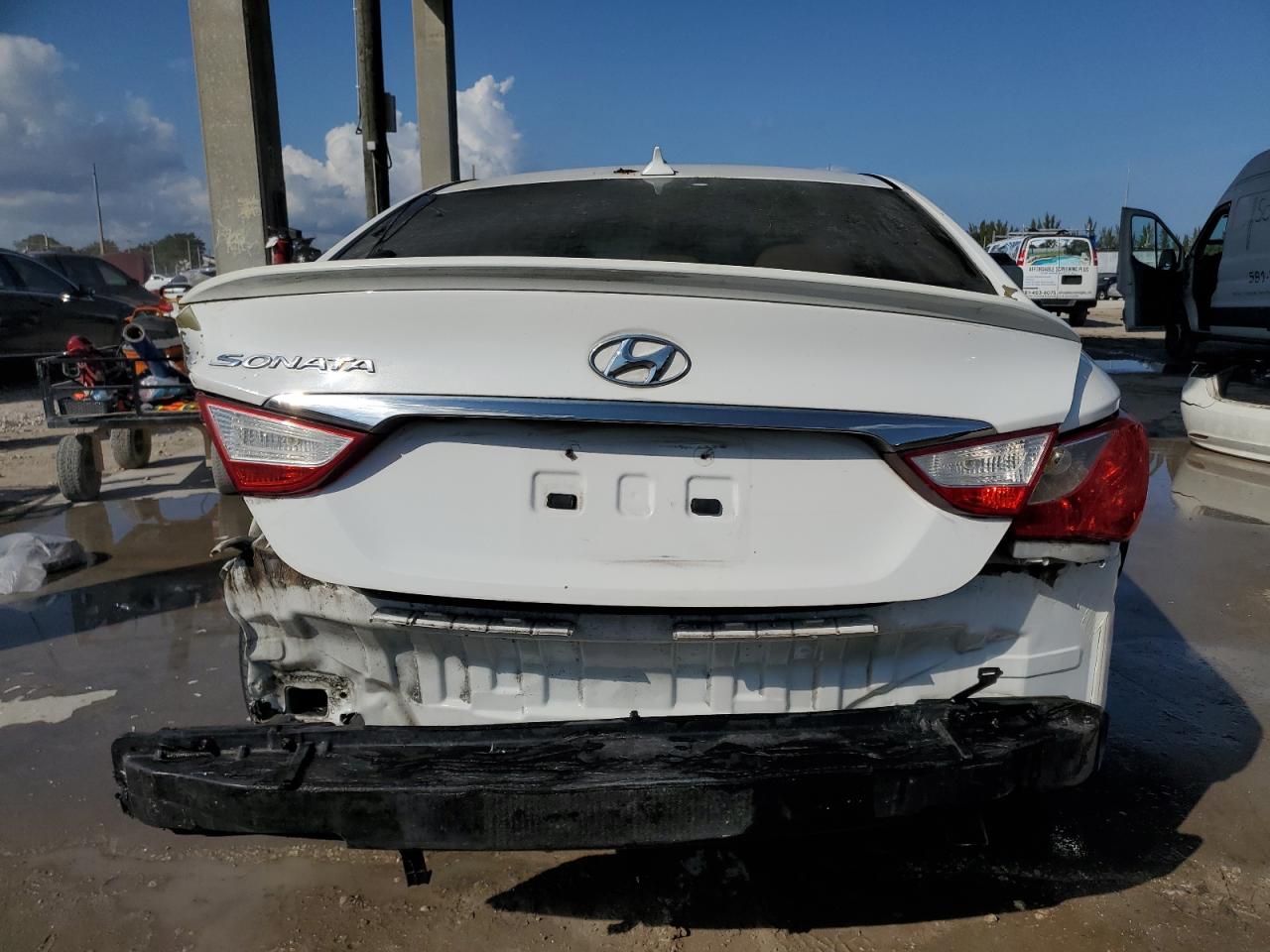 2013 Hyundai Sonata VIN 5NPEB4AC3DH591739 Copart auction photo, rear end damage thumbnail 6